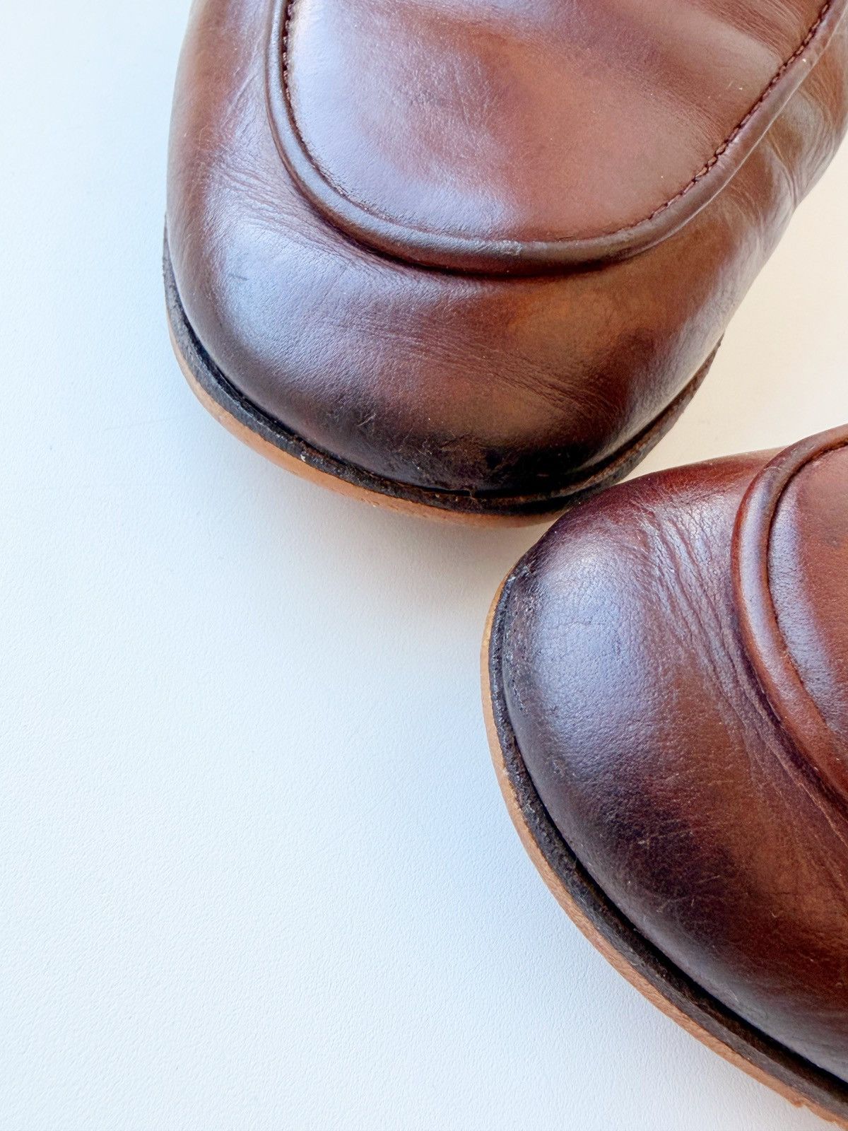 Tod's Tods Women Leather Brown Loafer Size 37 Big Gold Buckle Size US 7 / IT 37 - 6 Thumbnail