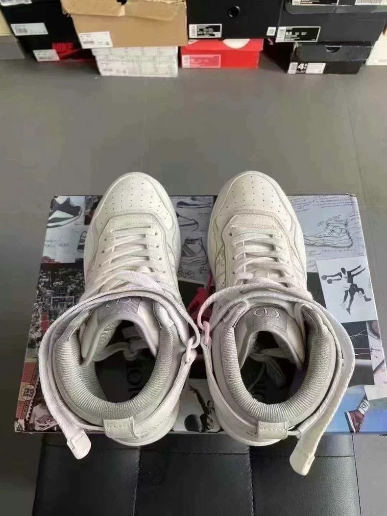 Dior Dior B27 High Top Leather Sneakers-2505 Size US 10.5 / EU 43-44 - 4 Thumbnail
