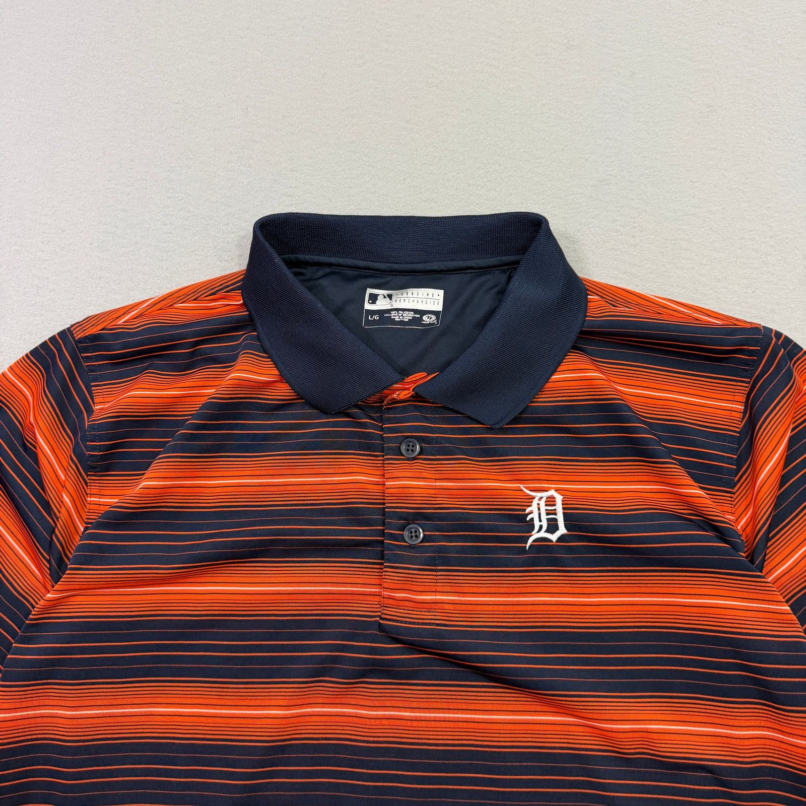 Vintage Genuine Merchandise Detroit Tigers Polo Shirt Large Orange Size US L / EU 52-54 / 3 - 2 Thumbnail