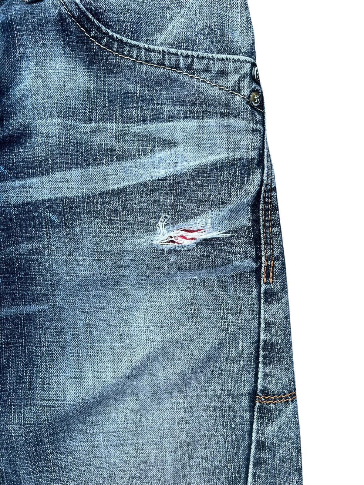 Japanese Brand Vintage Japanese Brand Blue Washed J Cut Vulgar Barrel Jeans Size US 28 / EU 44 - 11 Thumbnail