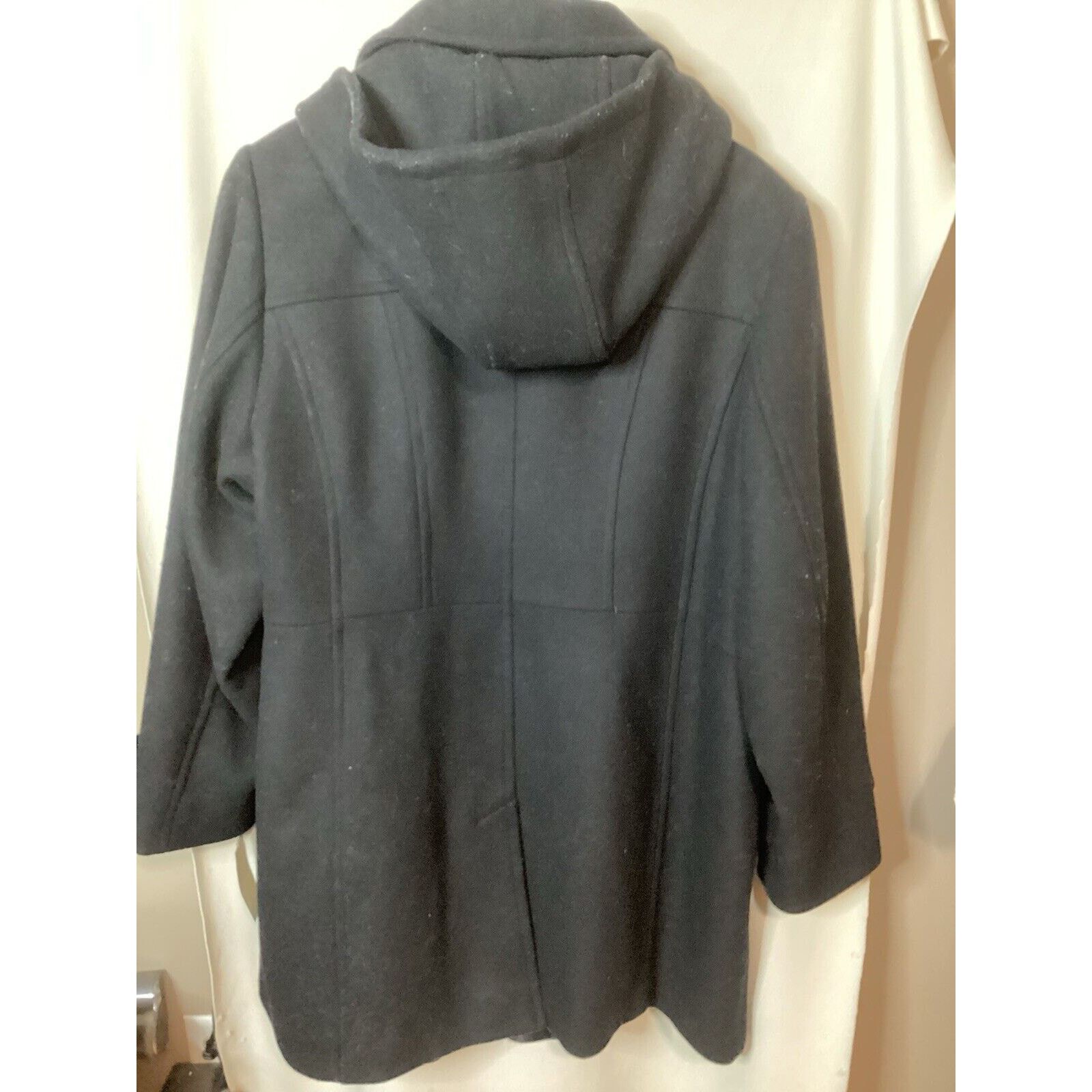 Michael Kors NWT Michael Kors Women’s Full Zip Wool Coat Black Size 2x Size XXL / US 16-18 / IT 52-54 - 7 Thumbnail