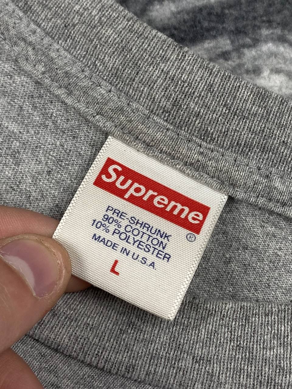 Supreme Supreme Nas Big Logo T Shirt Men Size L Gray Size US L / EU 52-54 / 3 - 12 Thumbnail