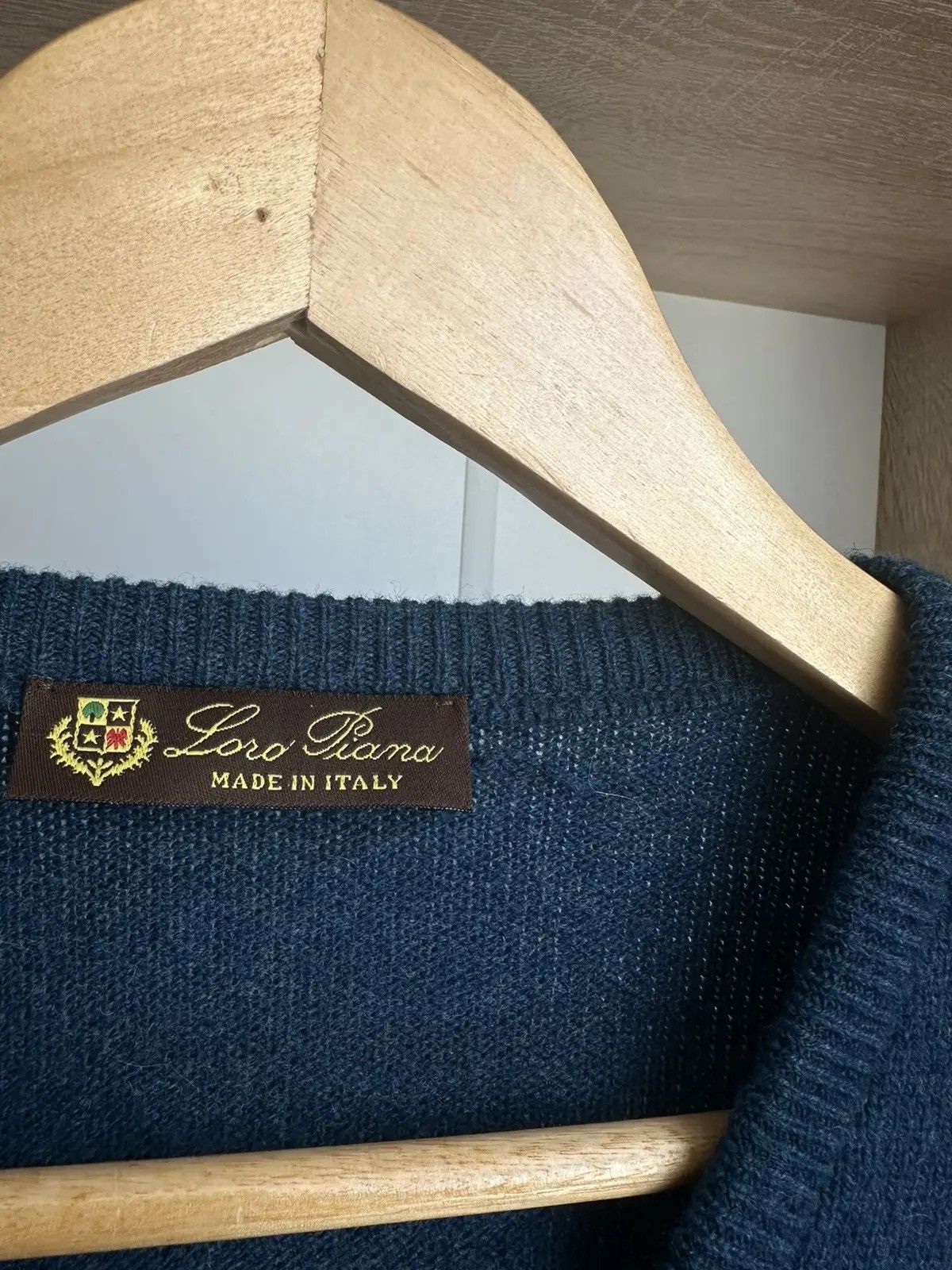 Loro Piana × Vintage Vintage Loro Piana Woll Blue Sweater Size US M / EU 48-50 / 2 - 10 Thumbnail