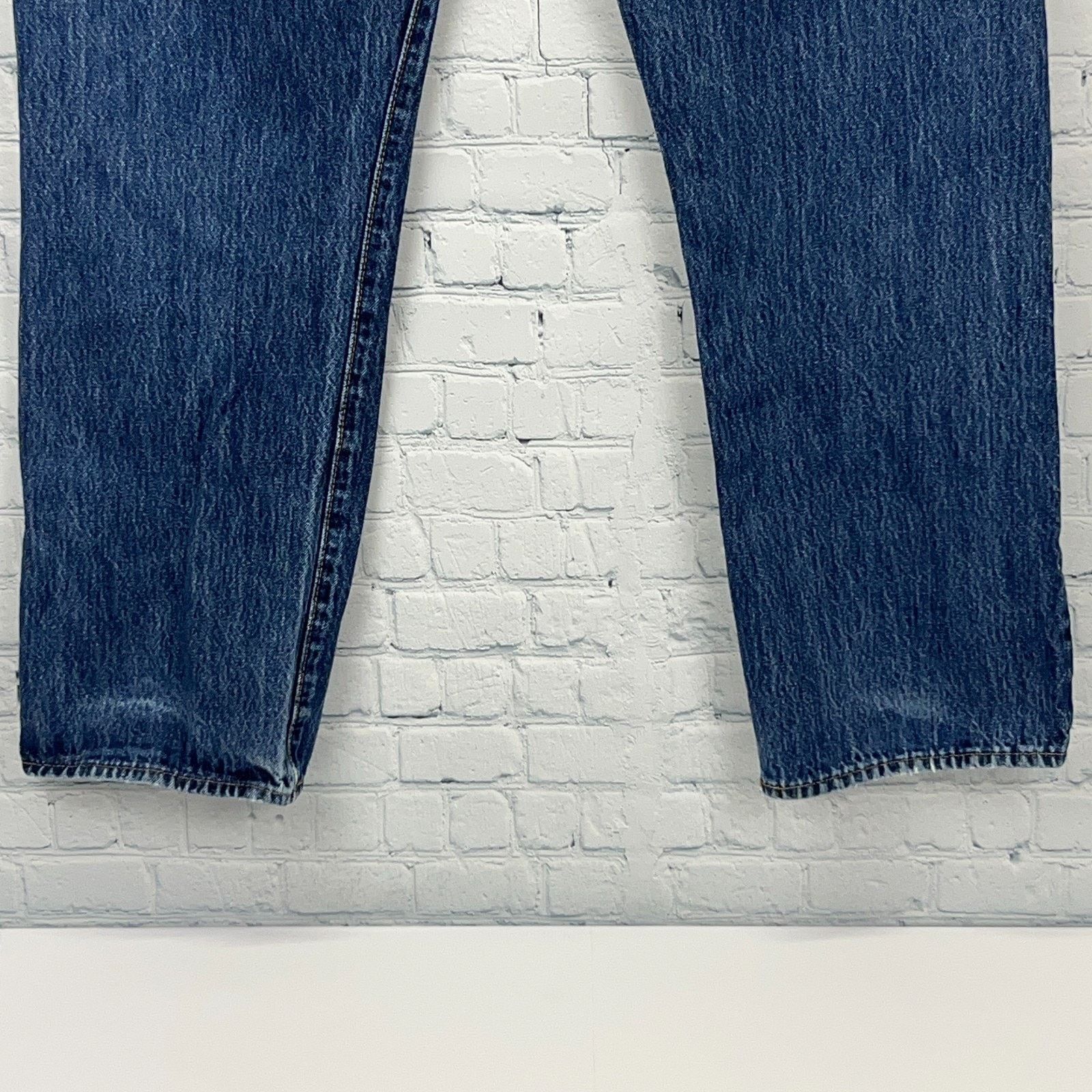 Levi's Levis 501 Button Fly Jeans Straight Fit 5 Pockets Blue 38x29 Size US 38 / EU 54 - 6 Thumbnail