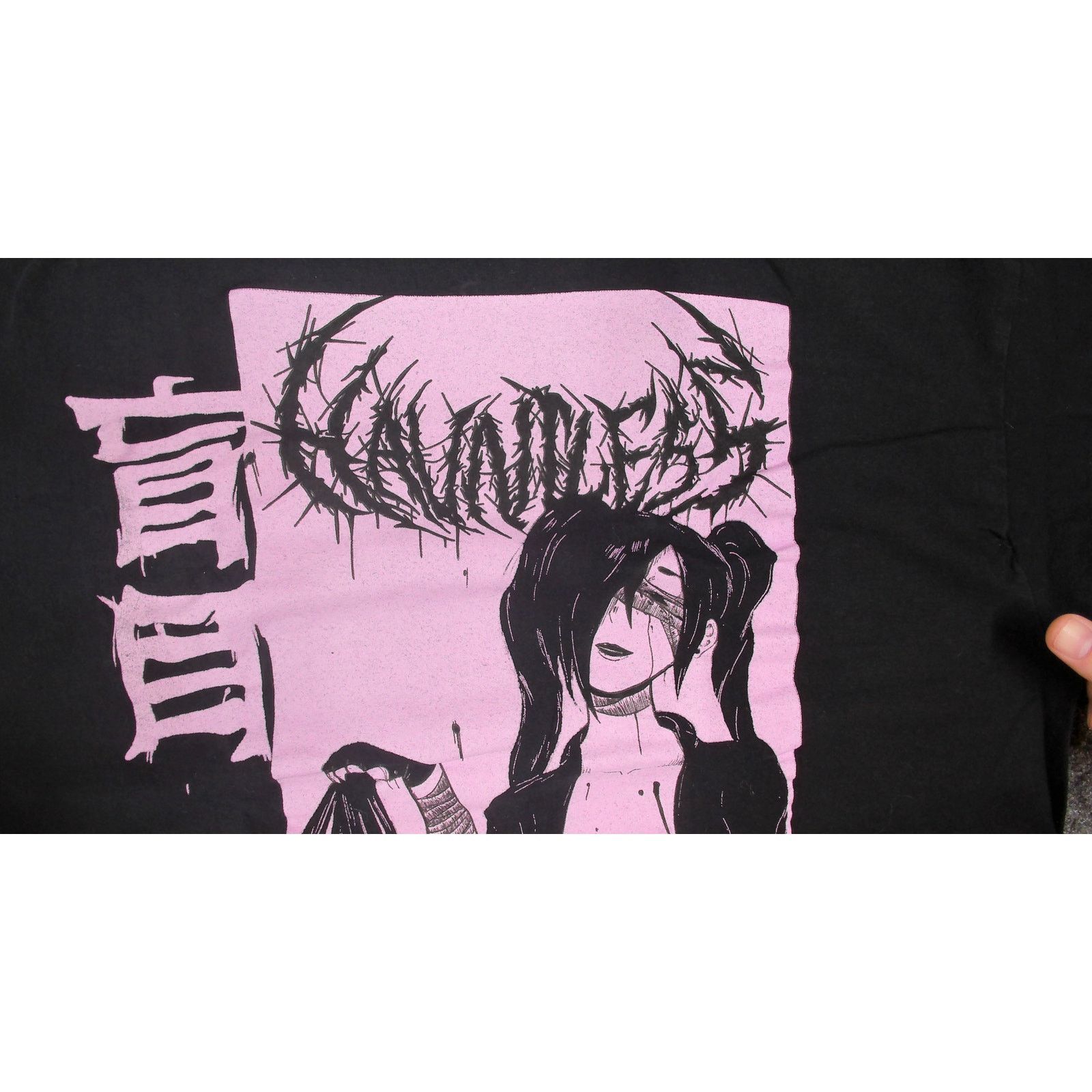Other Hauntless 2019 See No Evil Anime Goth Tee XL Size US XL / EU 56 / 4 - 6 Thumbnail