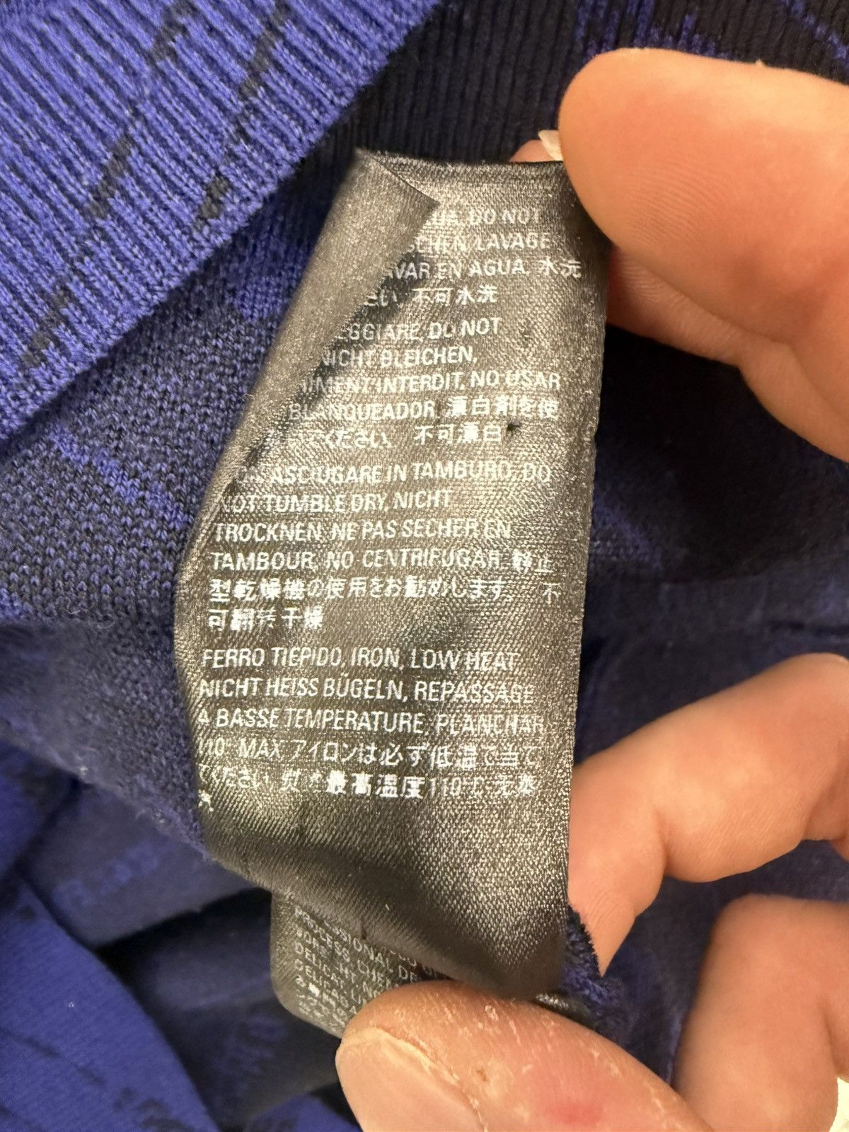 Balenciaga Balenciaga Blue/Black Wool Long-sleeve Size US M / EU 48-50 / 2 - 5 Thumbnail