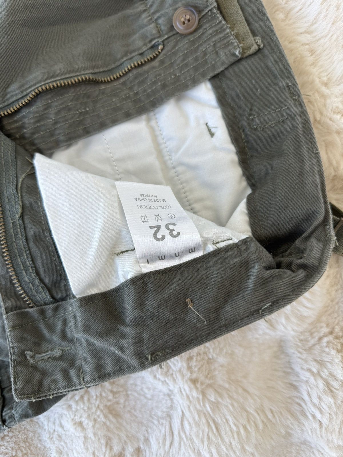 MNML MNML LA Cargo Pants (Olive Green) Size US 32 / EU 48 - 2 Thumbnail
