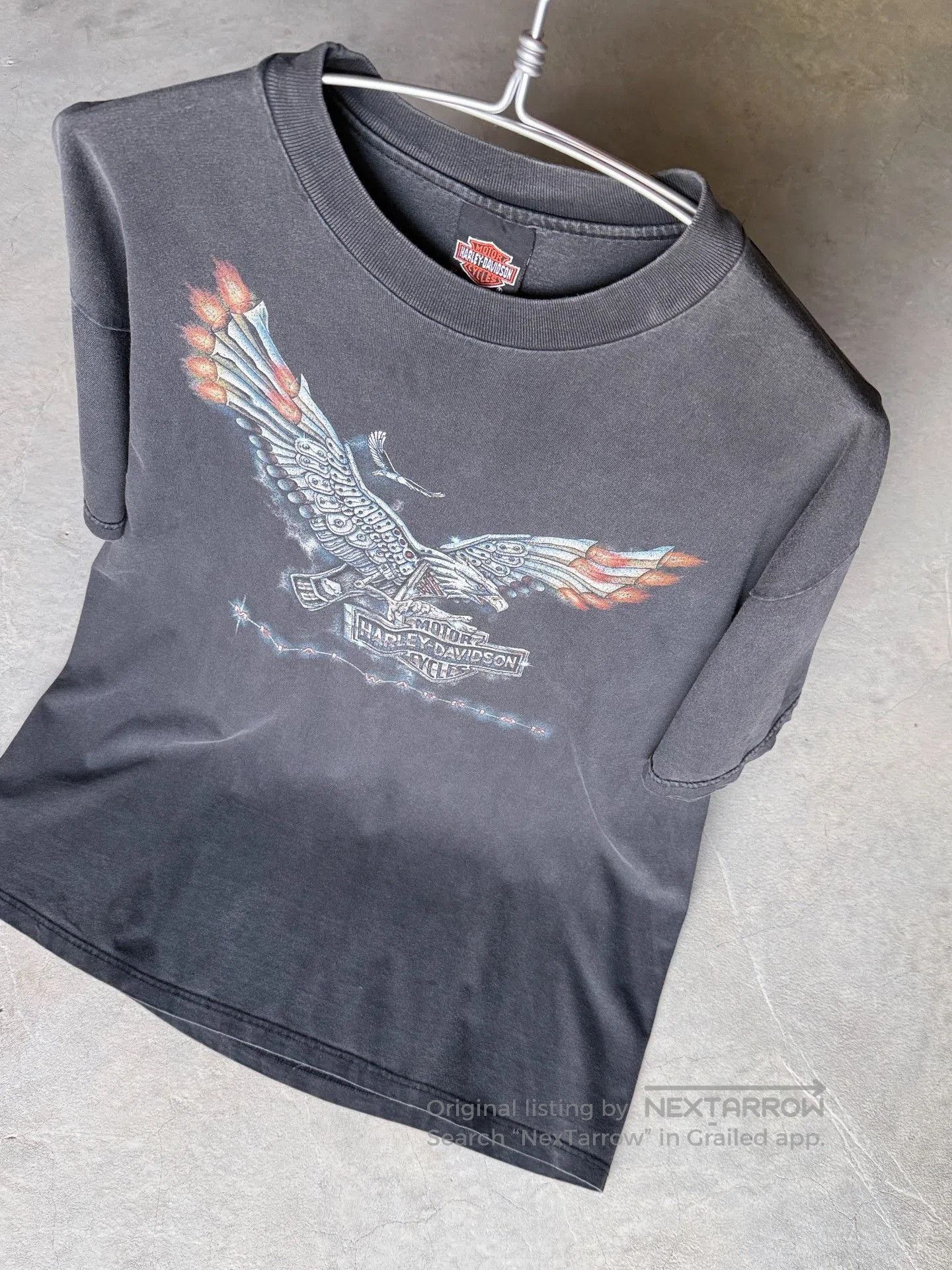 Vintage Vintage 1998 Harley Davidson Chopper Tee. Size US XL / EU 56 / 4 - 8 Thumbnail