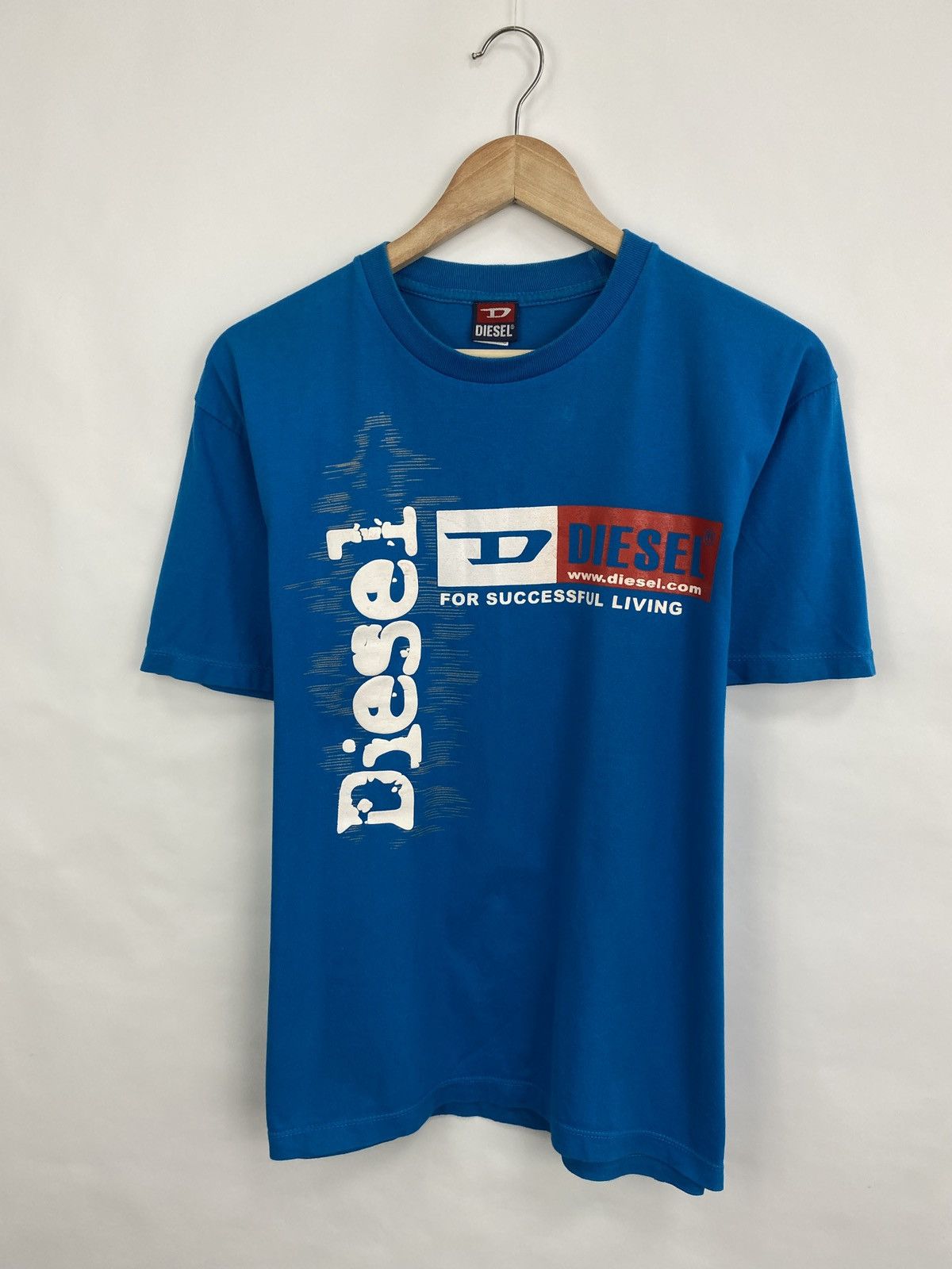Diesel × Japanese Brand 🇺🇸 Vintage 90s Diesel Big logo T-Shirt Retro Rare Hype Y2K Size US M / EU 48-50 / 2 - 3 Thumbnail