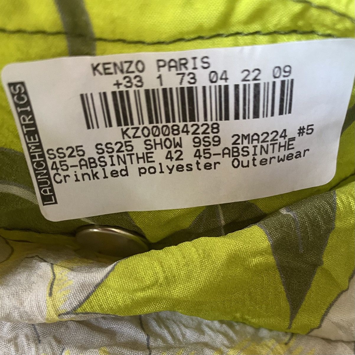 Kenzo SS25 Runway Sample Press Coat And Pants Set Size XS / US 0-2 / IT 36-38 - 19 Thumbnail