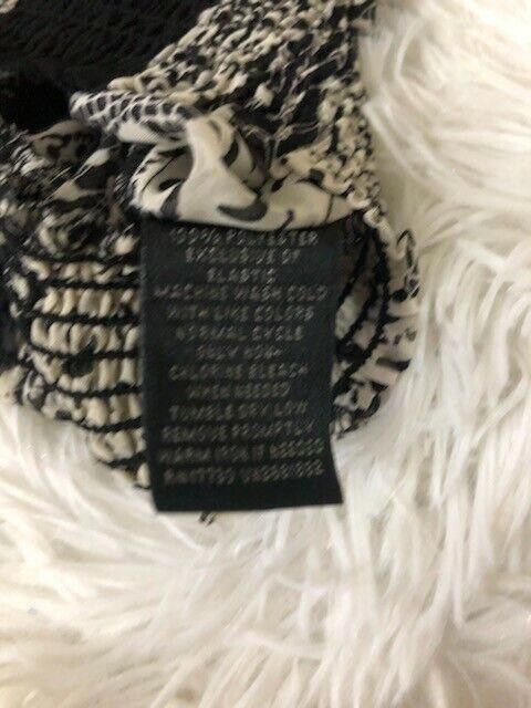 Mossimo Mossimo Top Size Medium Black And White Boho Semi Sheer Size M / US 6-8 / IT 42-44 - 3 Thumbnail