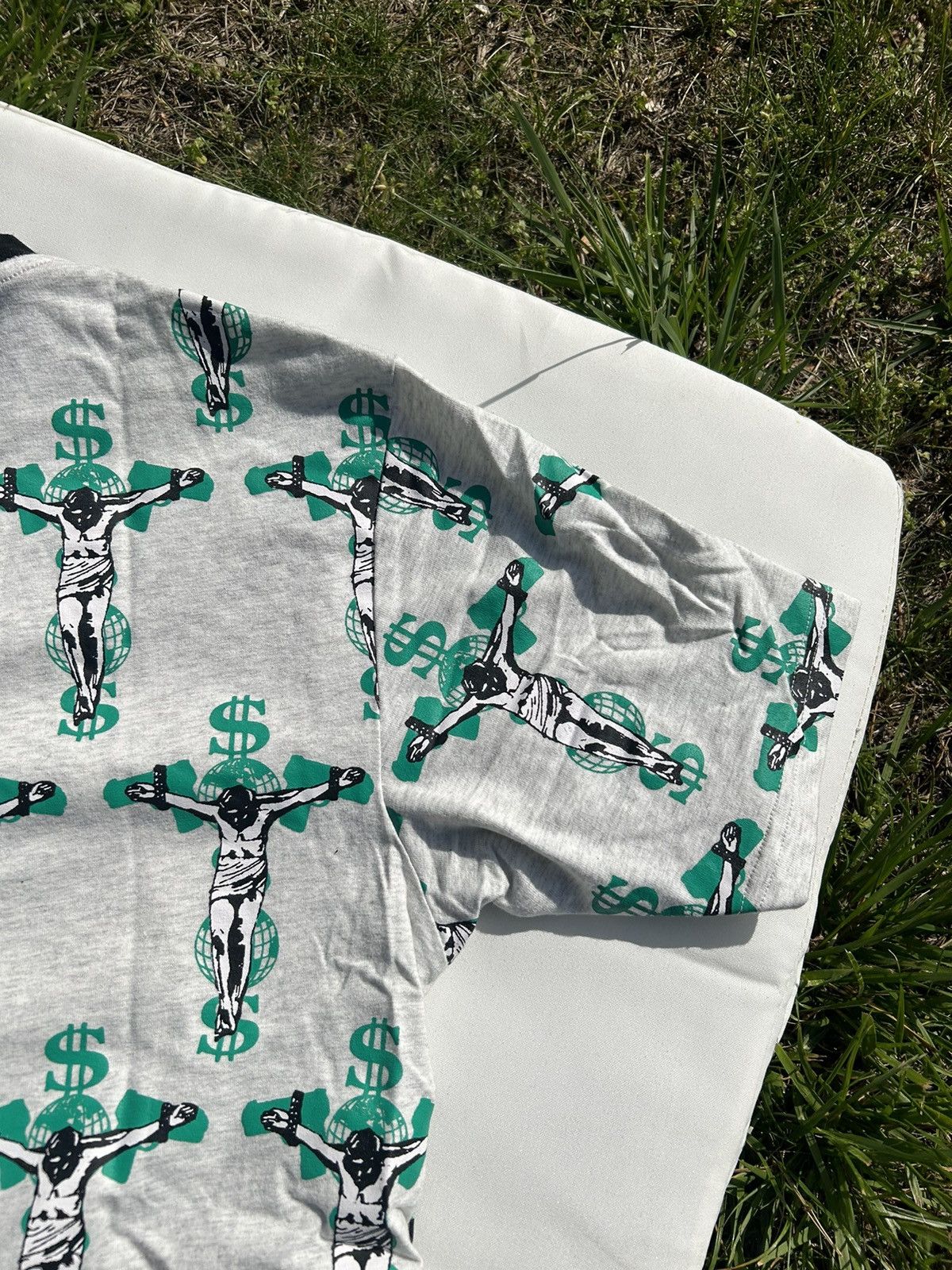 Fuck The Population FTP - Crucifix Ash T Shirt - Medium Size US M / EU 48-50 / 2 - 11 Thumbnail