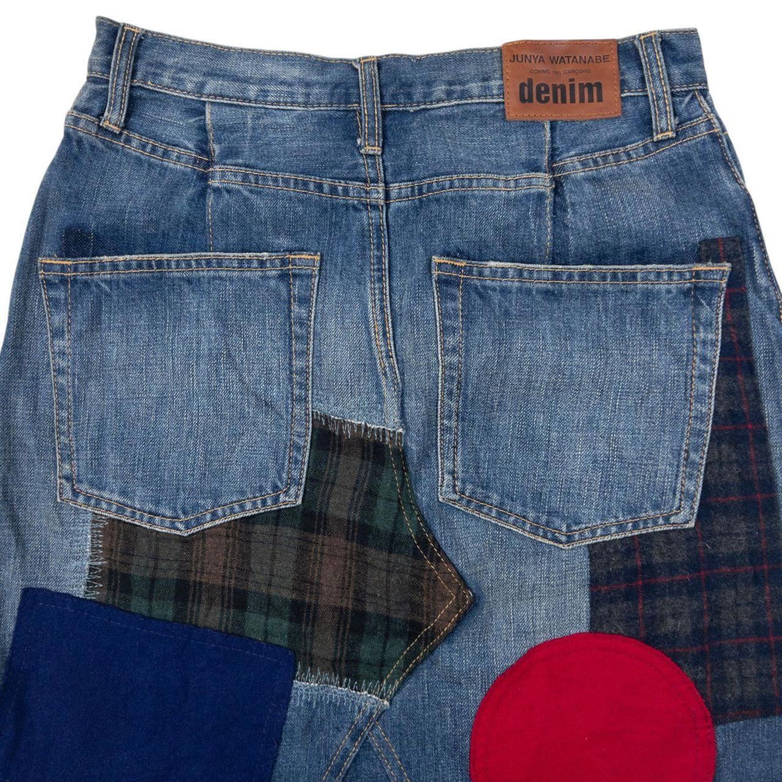Comme des Garcons 2015 Junya Watanabe X Comme Des Garçons Denim Skirt W28 Size 28" / US 6 / IT 42 - 3 Thumbnail