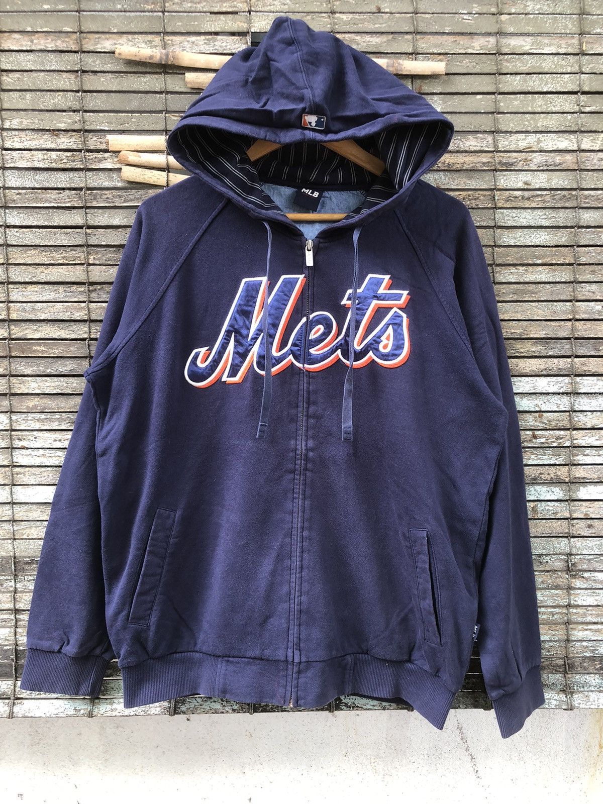 Vintage MLB New York Mets newest full zip hoodie size XXL