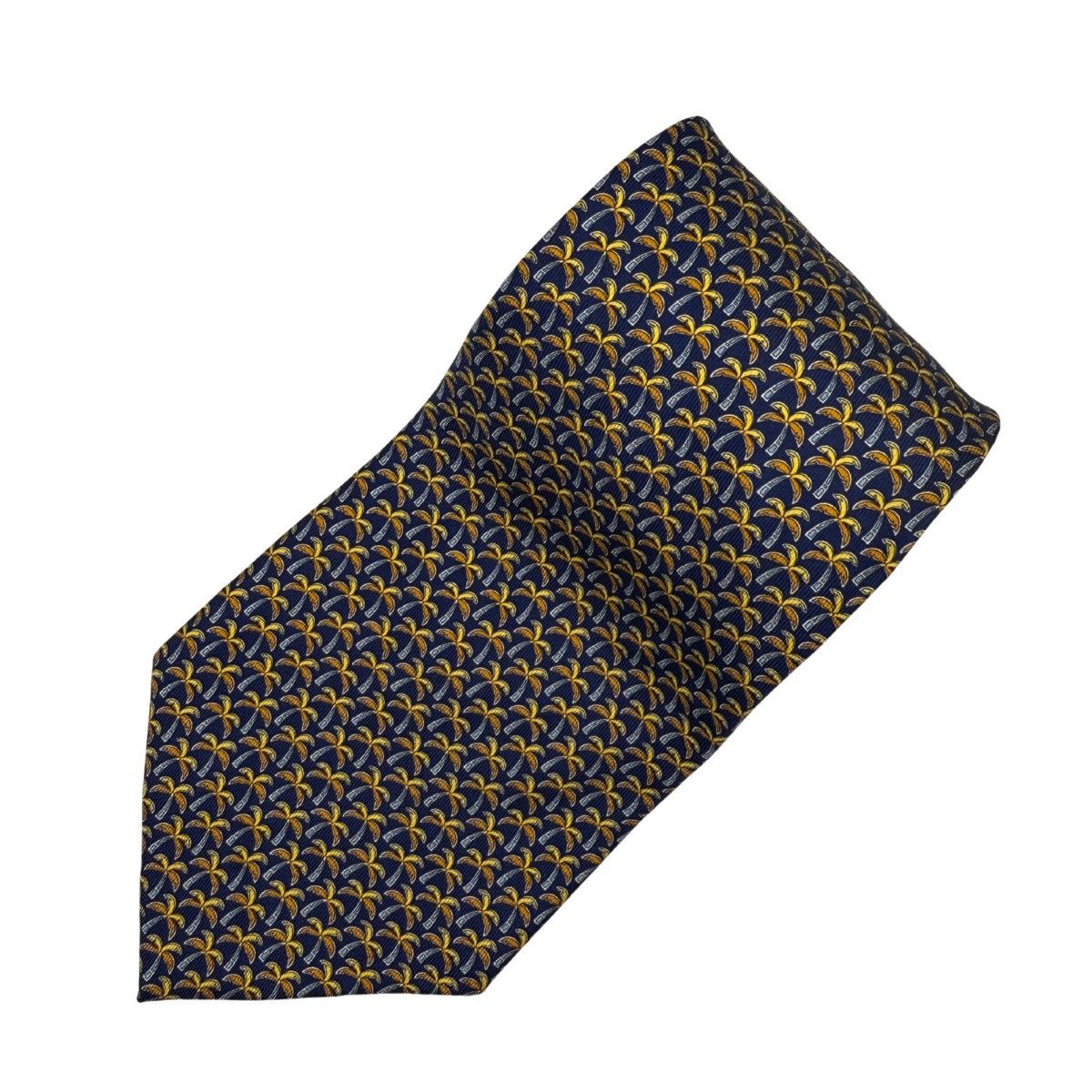 Salvatore Ferragamo Salvatore Ferragamo Silk Tie, Navy, Made in Italy, Like New Size ONE SIZE - 2 Thumbnail