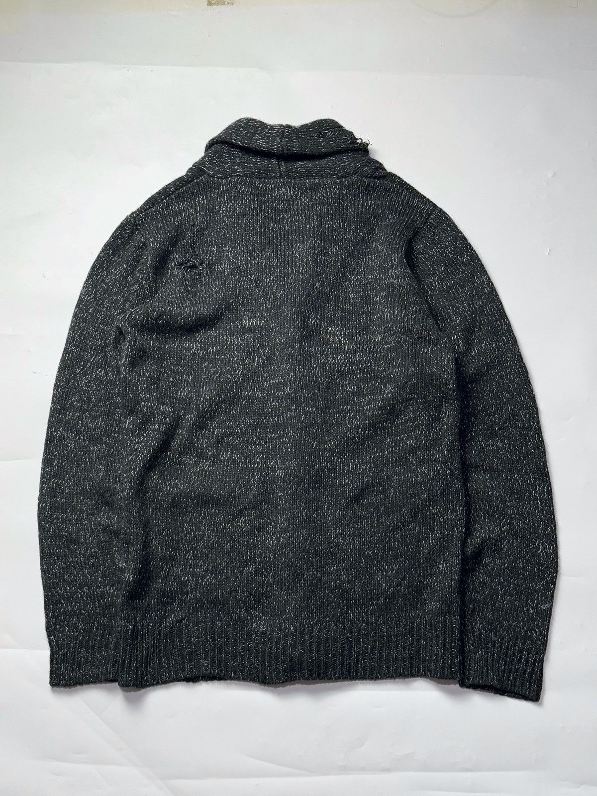 GOSTAR DE FUGA × Japanese Brand × Le Grande Bleu (L.G.B.) Distressed Intheattic Cardigan Ifsixwasnine lgb style Size US L / EU 52-54 / 3 - 3 Thumbnail