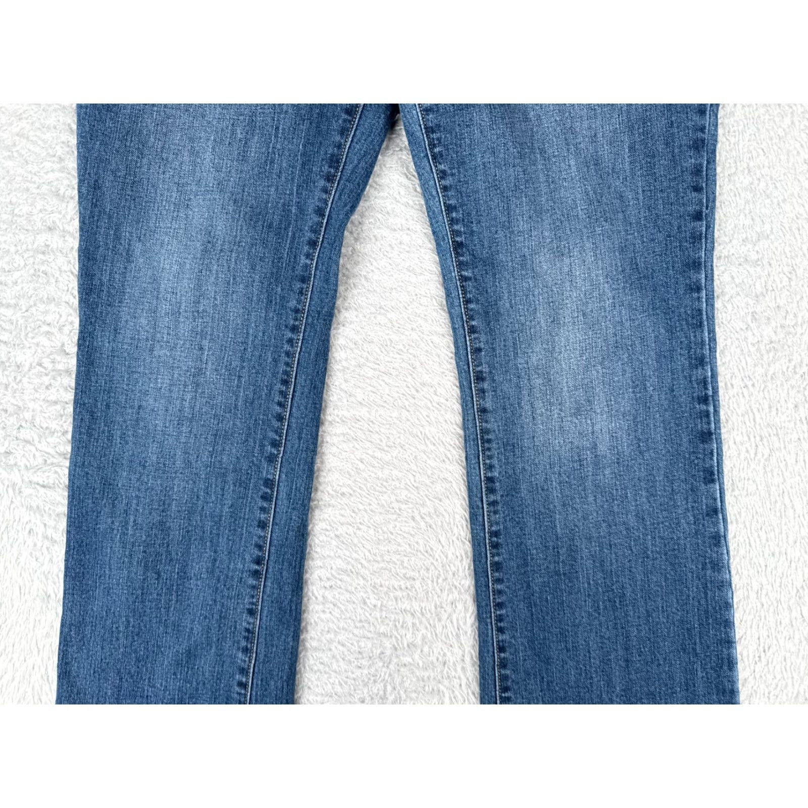 Old Navy Old Navy Women's Blue Denim Bootcut Jeans Size 6 Regular Stretch Cotton Blend Fall Spring Summer Size 28" / US 6 / IT 42 - 3 Thumbnail