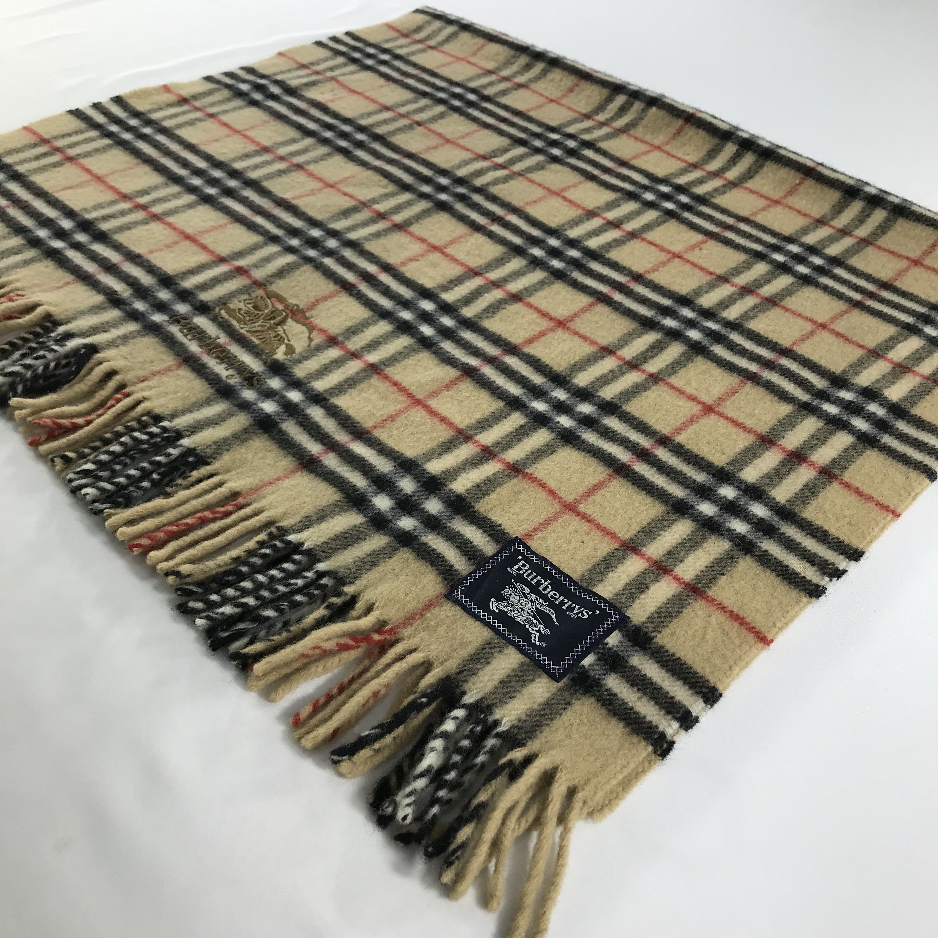 Burberry × Vintage Burberry Scarf / Muffler / Neckwear - WW2810 Size ONE SIZE - 3 Thumbnail