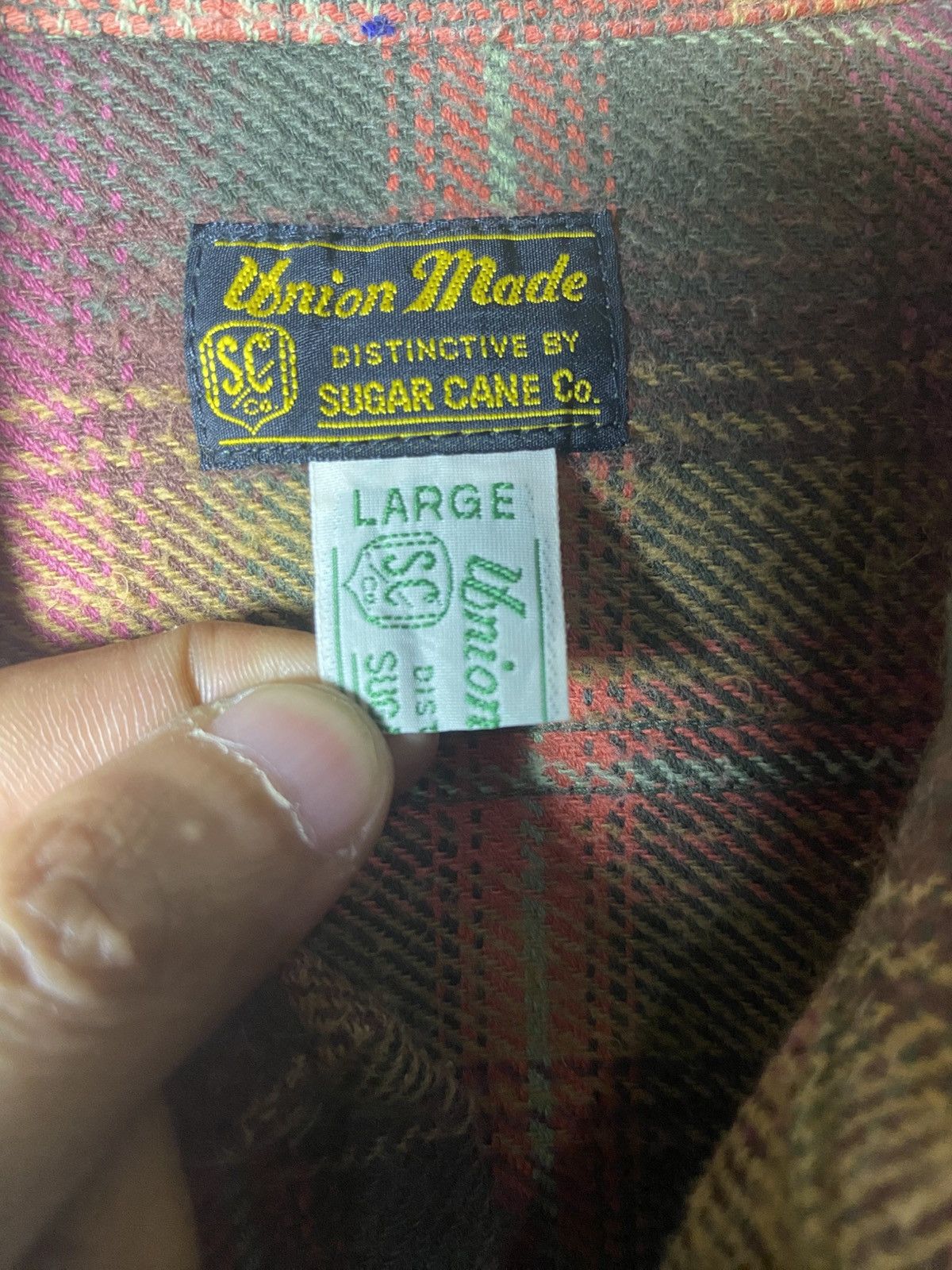 Sugar Cane Sugarcane Toyo Enterprise Vintage Japanese Workwear Flannel Size US L / EU 52-54 / 3 - 7 Thumbnail