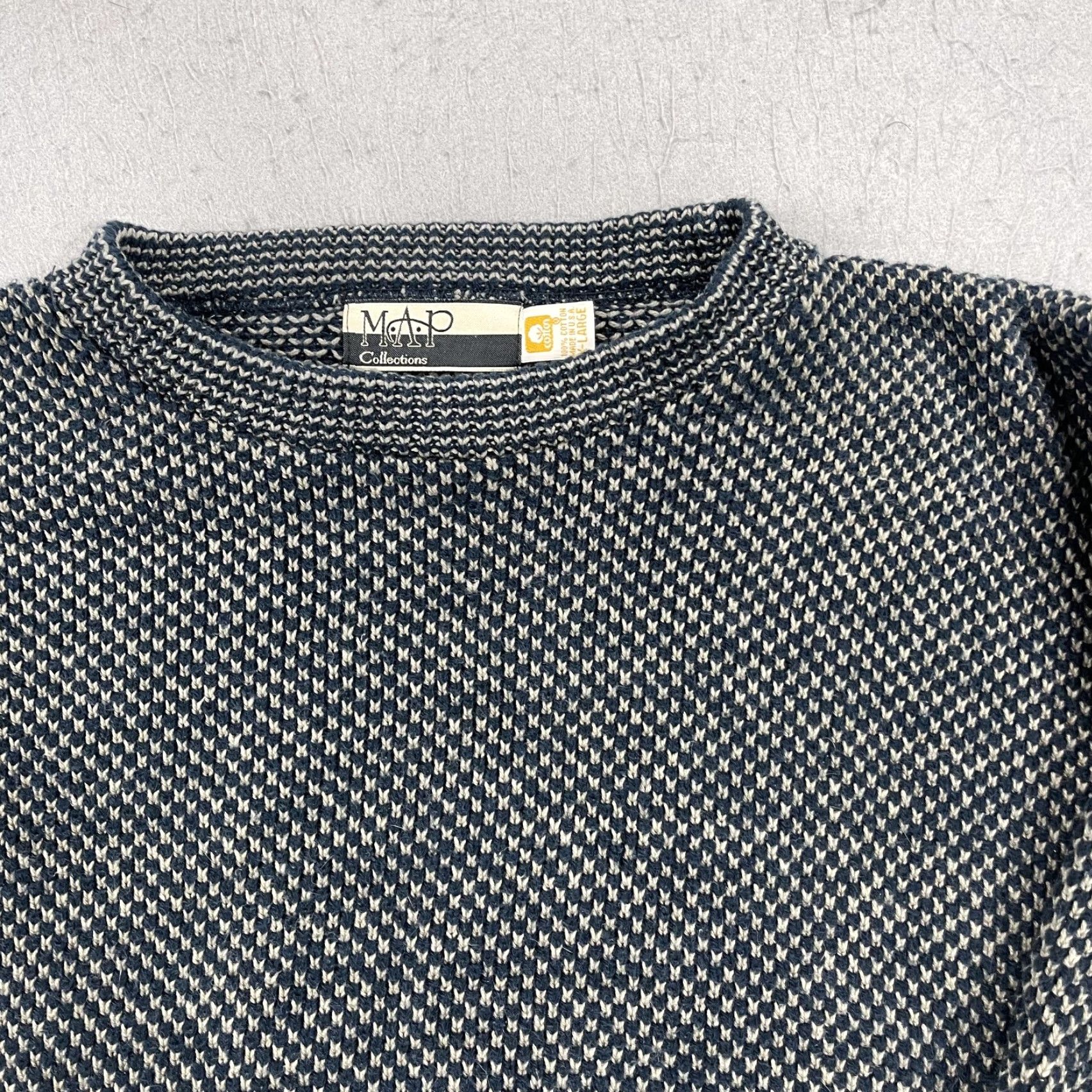Vintage VINTAGE MAPS Collection Sweater Mens XL Blue Pullover Crewneck 90s Shirt Size US XL / EU 56 / 4 - 3 Thumbnail