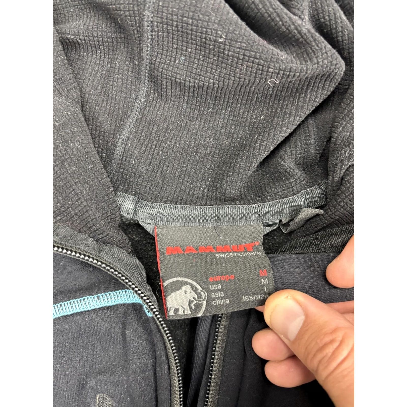 Mammut Mammut Jacket Womens Medium Black Polartec Hooded Full Zip Lightweight Activewear Layering (No N/A) Size M / US 6-8 / IT 42-44 - 3 Thumbnail