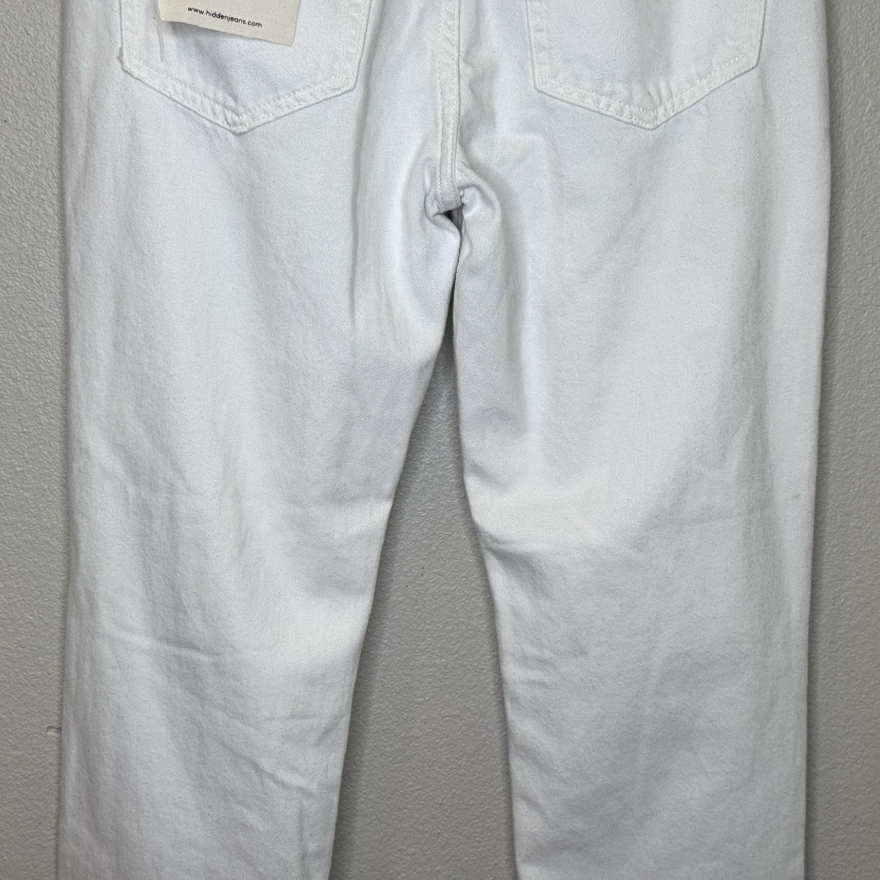 Vintage Hidden Bailey High Rise Boyfriend Jeans Womens 26 White Distressed Cotton New Size 26" / US 2 / IT 38 - 7 Thumbnail
