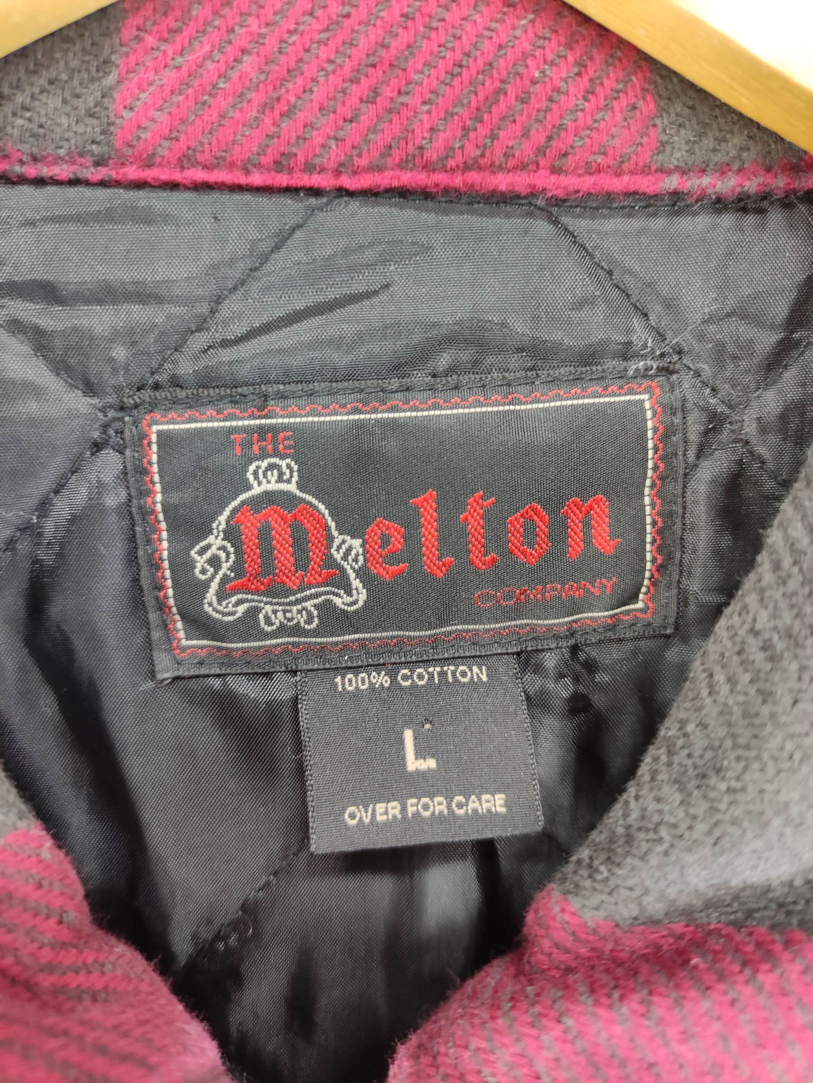 Japanese Brand Vintage Melton Shadow Plaid Jacket Zipper Size US L / EU 52-54 / 3 - 2 Thumbnail