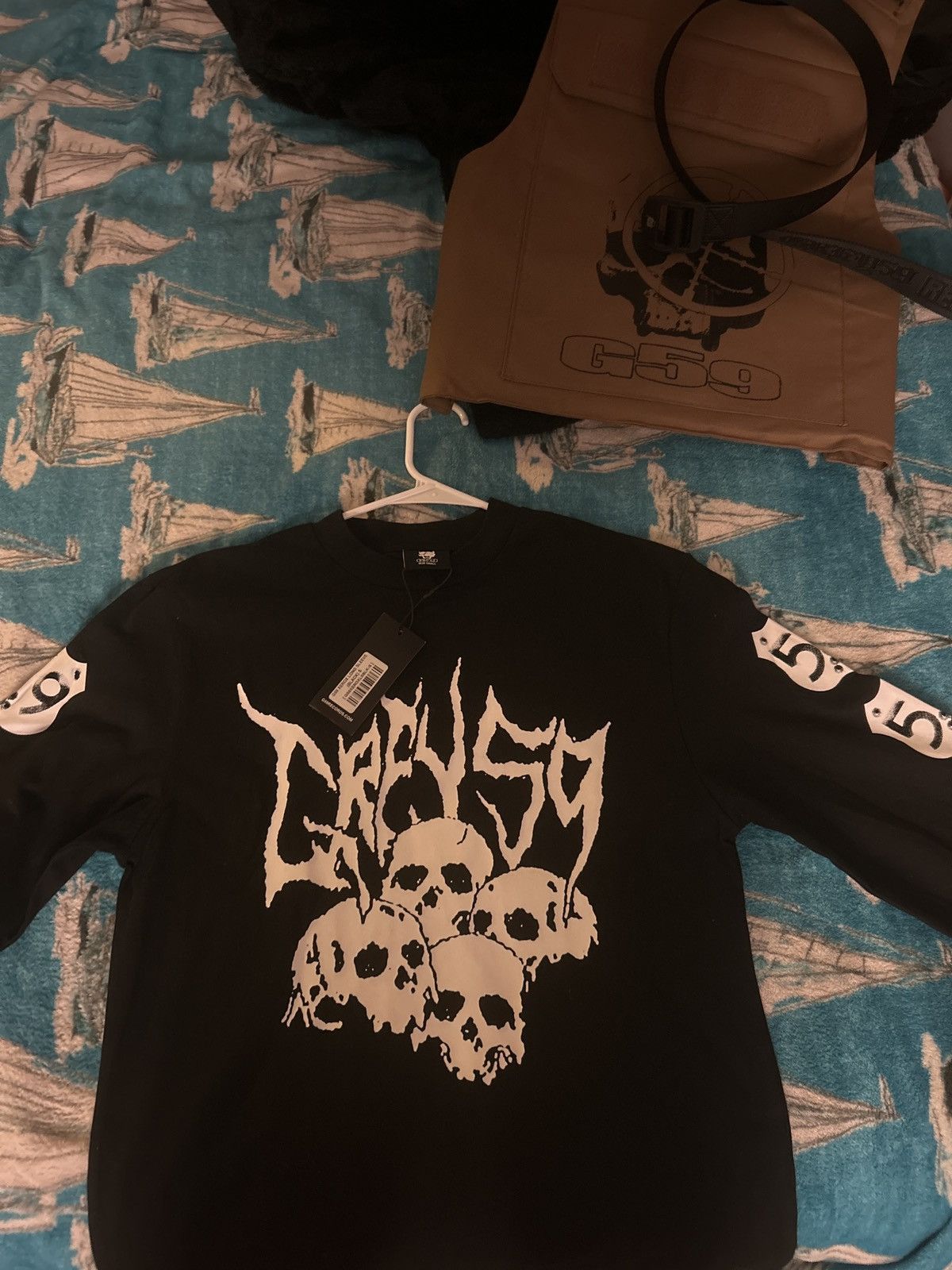 G59 Records SMALL G59 Black Xerox long sleeve shirt Size US S / EU 44-46 / 1 - 1 Thumbnail