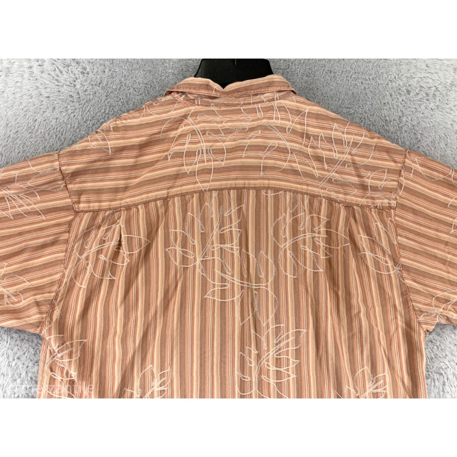 Tommy Bahama Tommy Bahama Shirt Mens Medium Orange Button Up Floral 100% Silk Hawaiian Button Up Shirt Classic Aloha Beach Mens Size US M / EU 48-50 / 2 - 6 Thumbnail