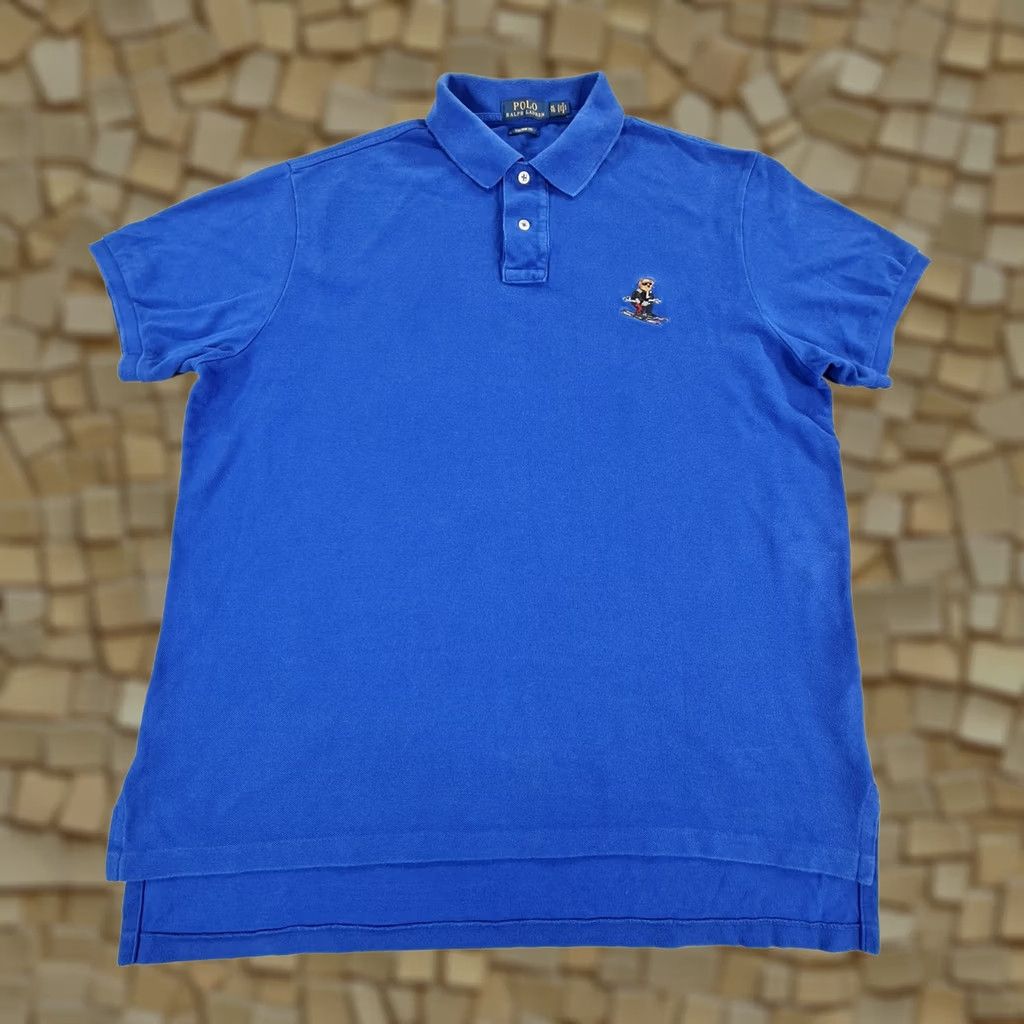 Polo Ralph Lauren Polo Ralph Lauren Mens Polo Shirt Royal Blue XL Polo Bear Logo Preppy Shirt Size US XL / EU 56 / 4 - 1 Thumbnail