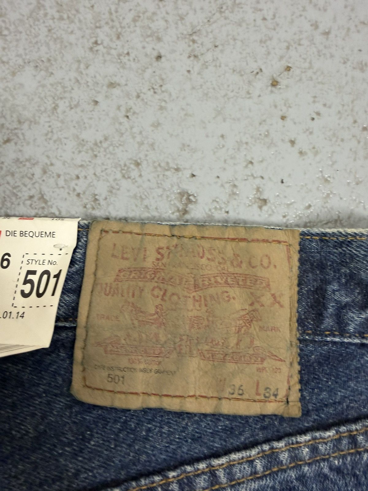 Levi's Vintage Clothing Vintage Levi’s Dead Stock 501 Jeans Size US 36 / EU 52 - 8 Thumbnail