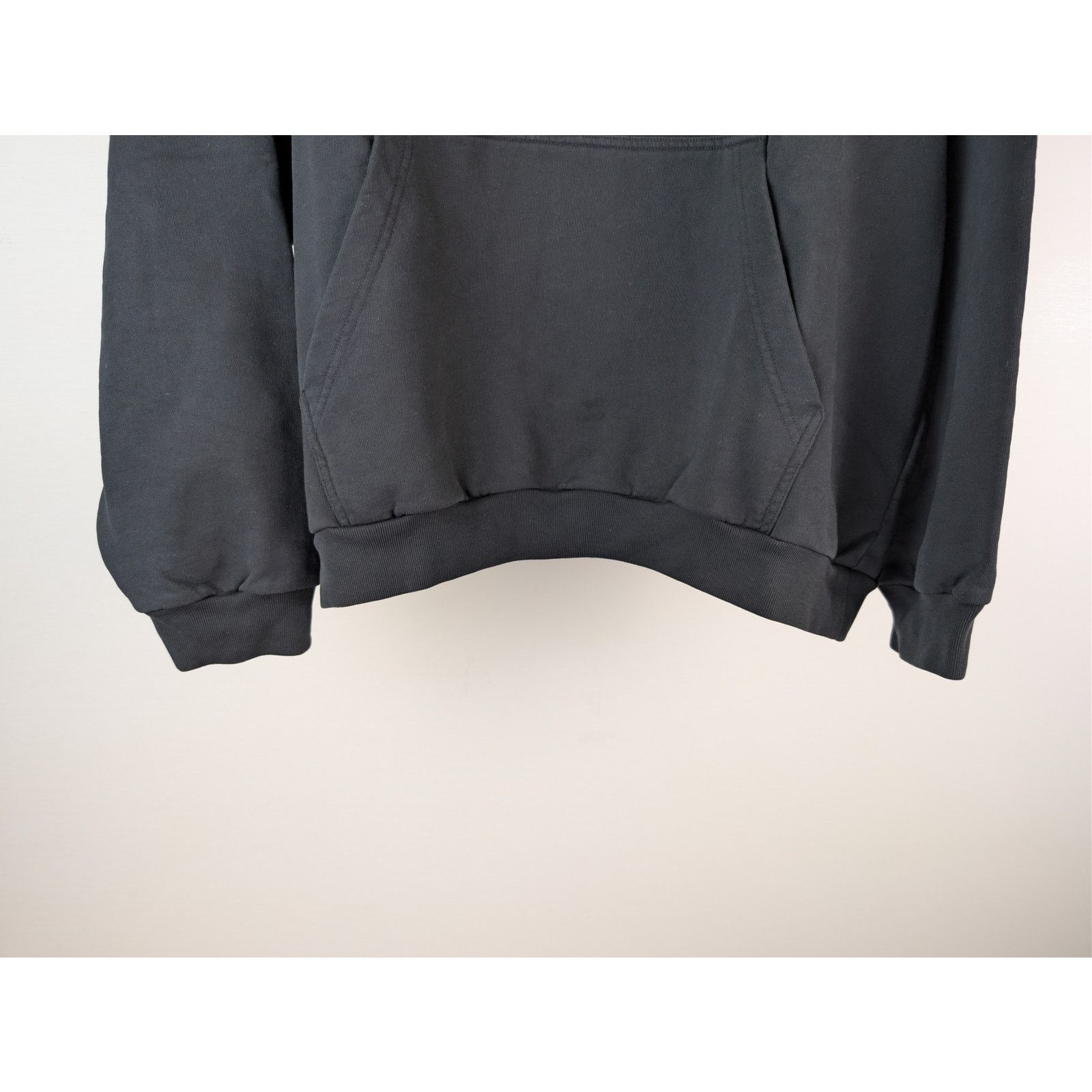 Balenciaga o1rshd1 Hand-Drawn Logo Cotton Hoodie in black Size US L / EU 52-54 / 3 - 4 Thumbnail