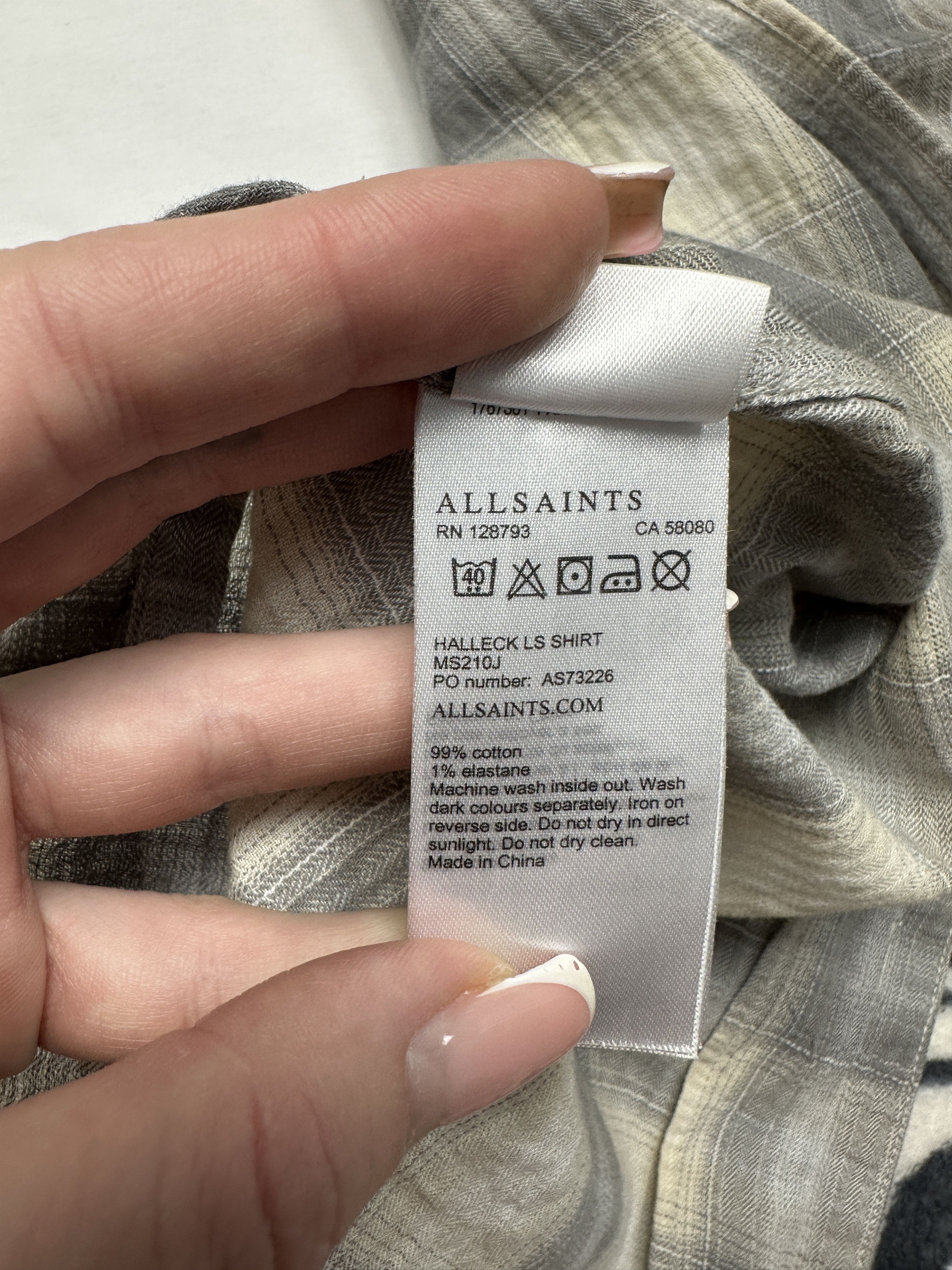 Allsaints Allsaints Halleck Mens Flannel Plaid Shirt Travis style Size US M / EU 48-50 / 2 - 4 Thumbnail