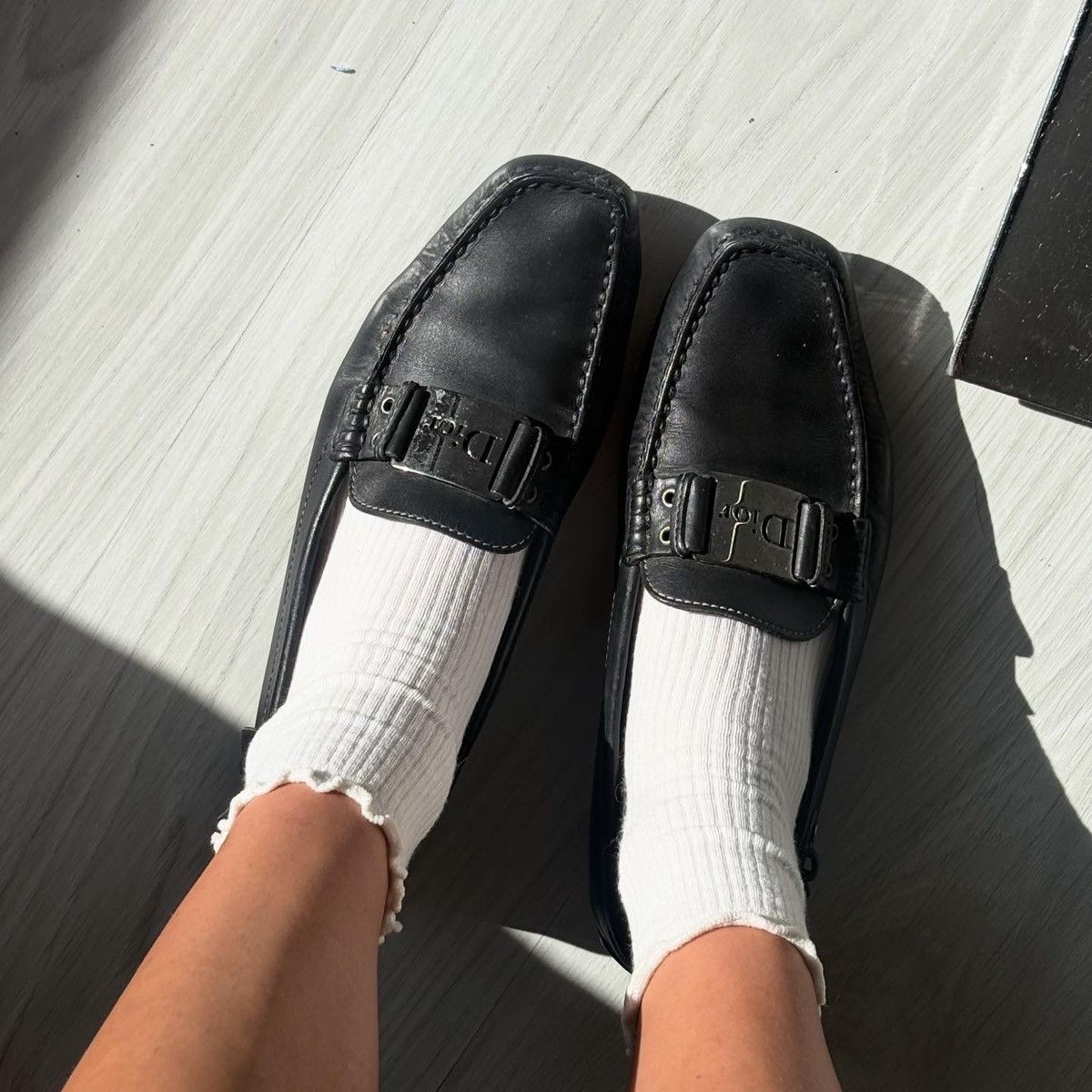 Dior Dior leather loafers Size US 6.5 / IT 36.5 - 1 Thumbnail