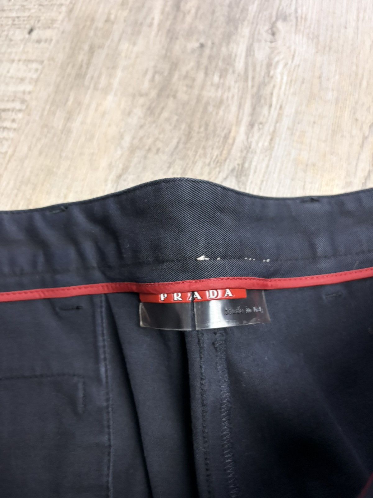Prada PRADA SPORT NAVY PANTS WITH STRIPE AND ZIP Size US 34 / EU 50 - 6 Thumbnail