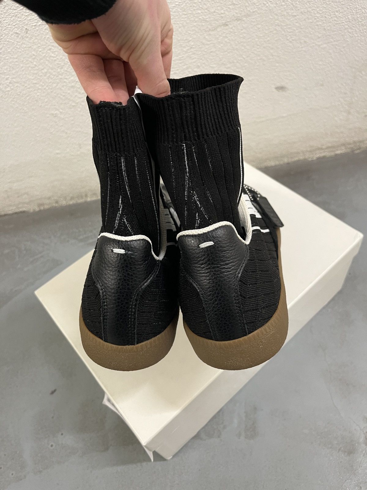 Maison Margiela Maison Margiela Sock Sneakers Hybrid GAT Black White Size US 11 / EU 44 - 4 Thumbnail