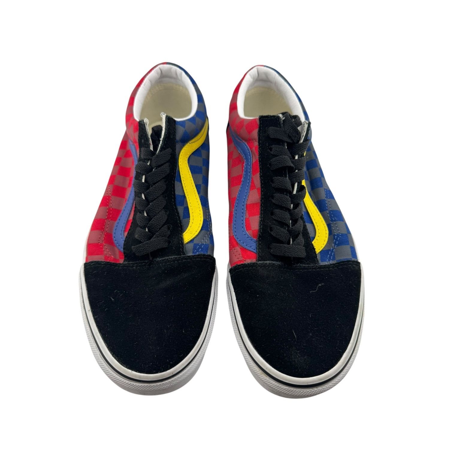 Vans Red Blue Green Yellow Shoes Vans Old Skool Shoes Red Blue