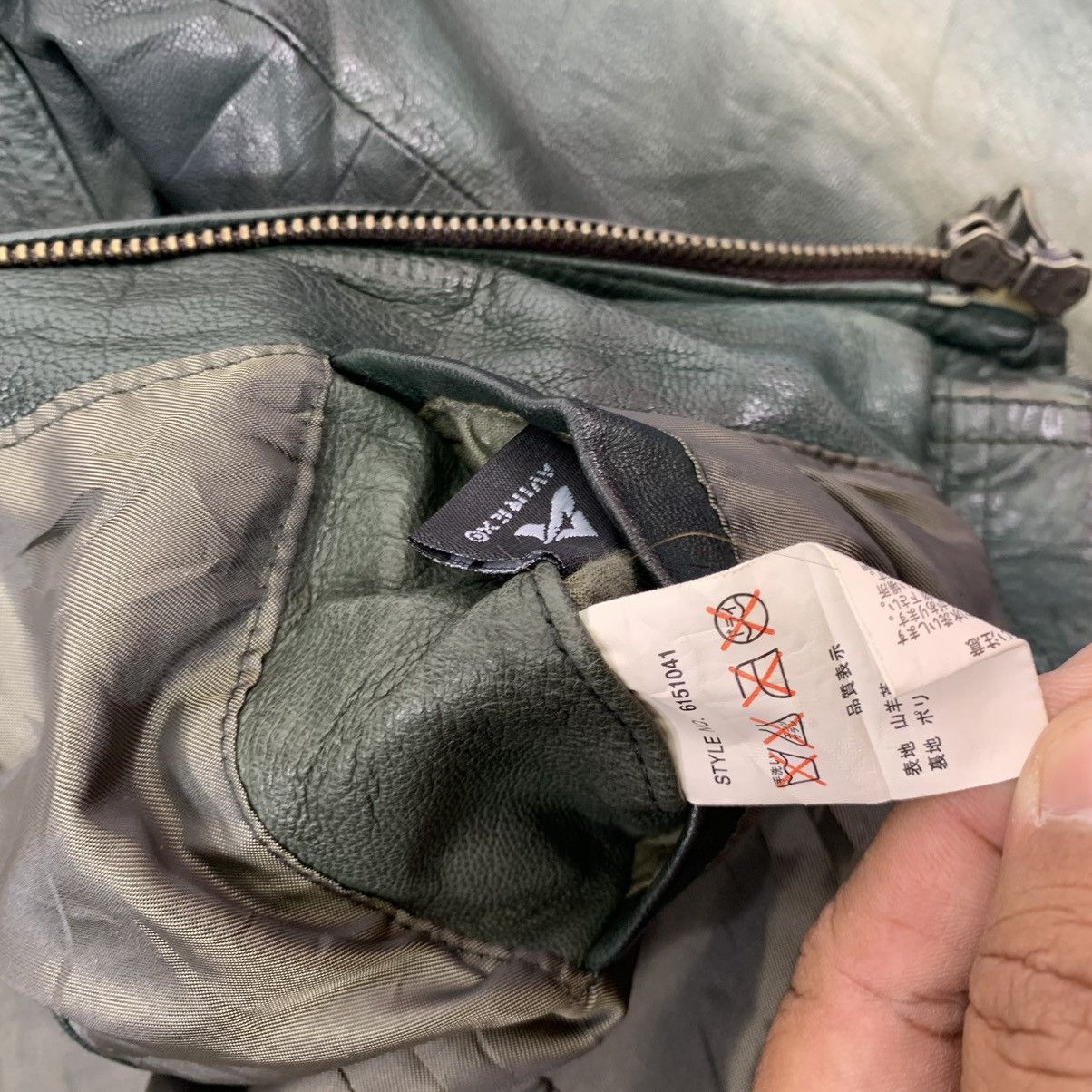 Avirex VINTAGE AVIREX FLIGHT LEATHER BOMBER JACKET USAF Size US M / EU 48-50 / 2 - 11 Thumbnail