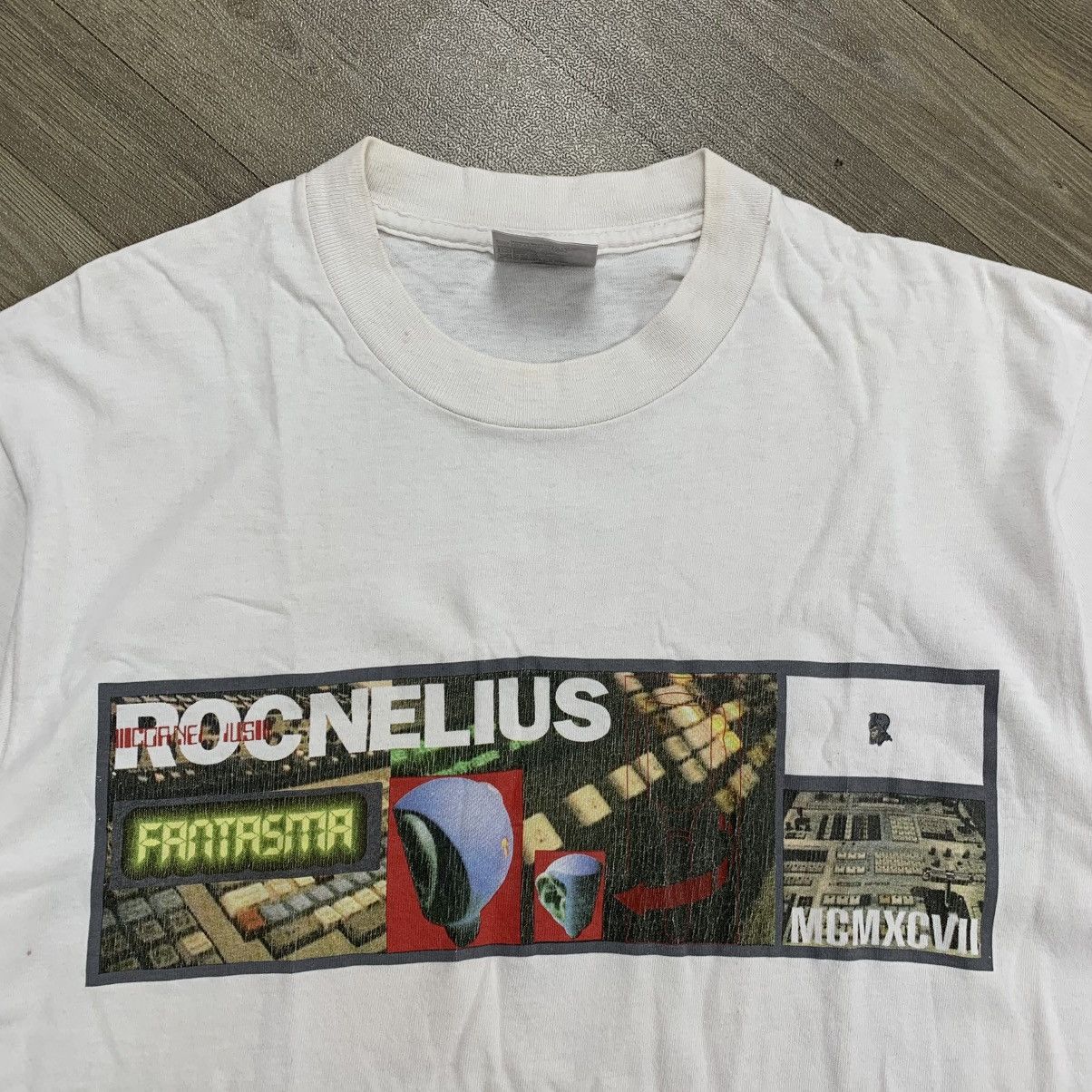 Bape Vintage 90’s Bape x Rocnelius Fantasma Tshirt Size US M / EU 48-50 / 2 - 5 Thumbnail