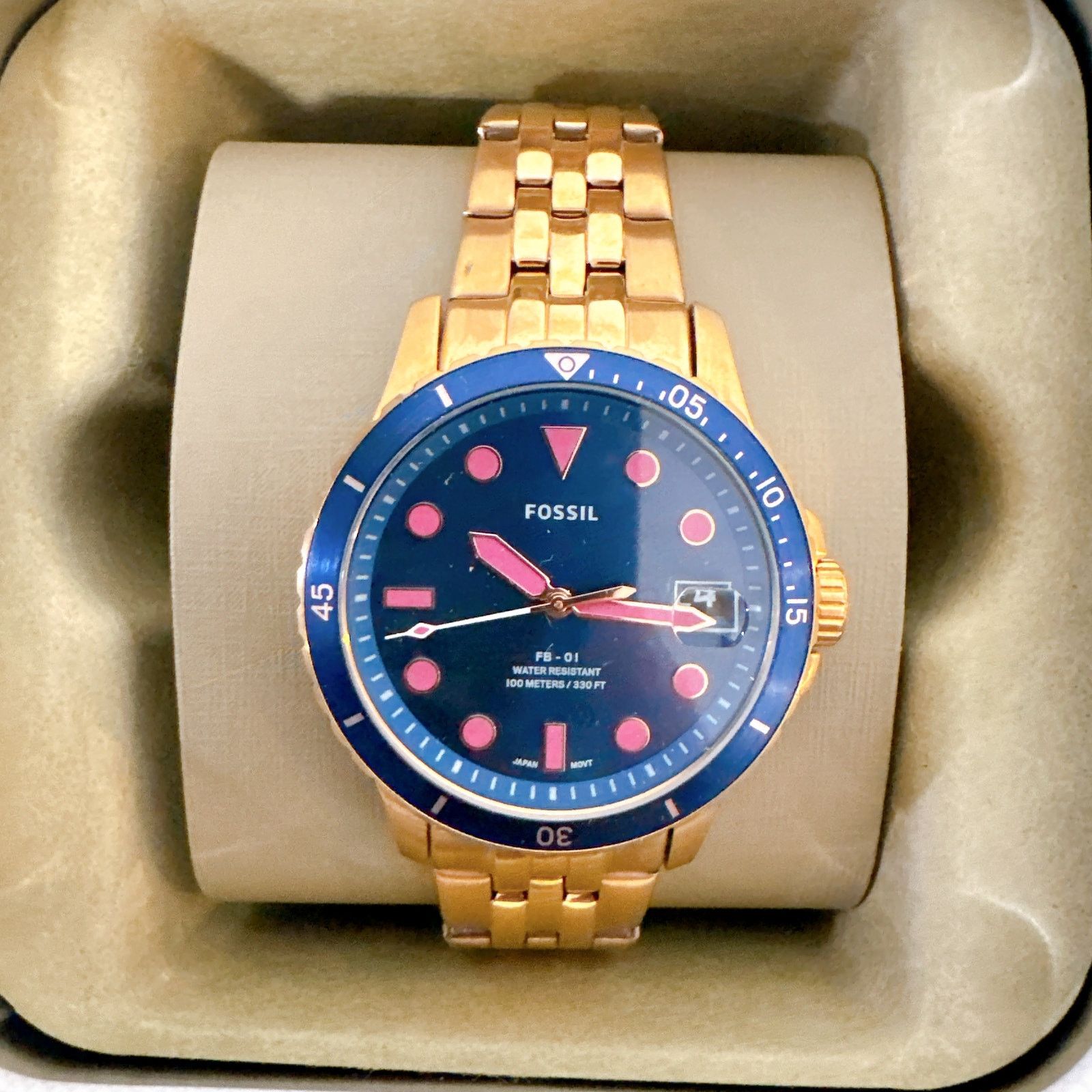 Fossil Fossil ES4767 Fb-01 Rose Gold Round Stainless Steel Watch Size ONE SIZE - 1 Thumbnail