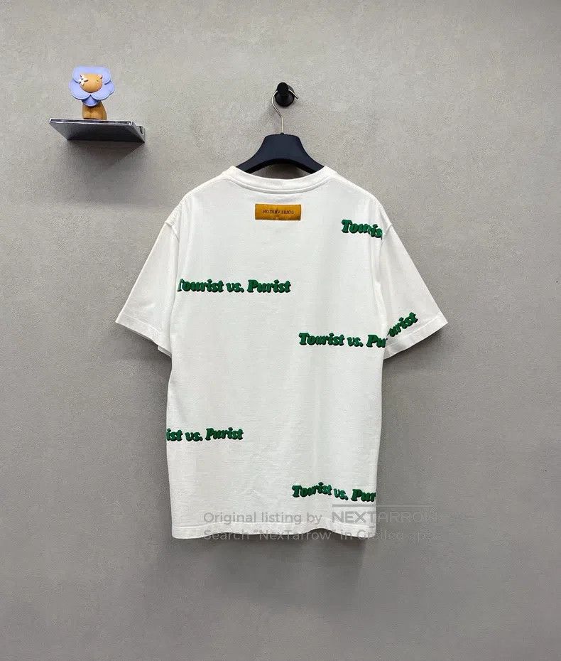 Louis Vuitton Louis Vuitton Letter printed white short sleeve Size US L / EU 52-54 / 3 - 2 Thumbnail