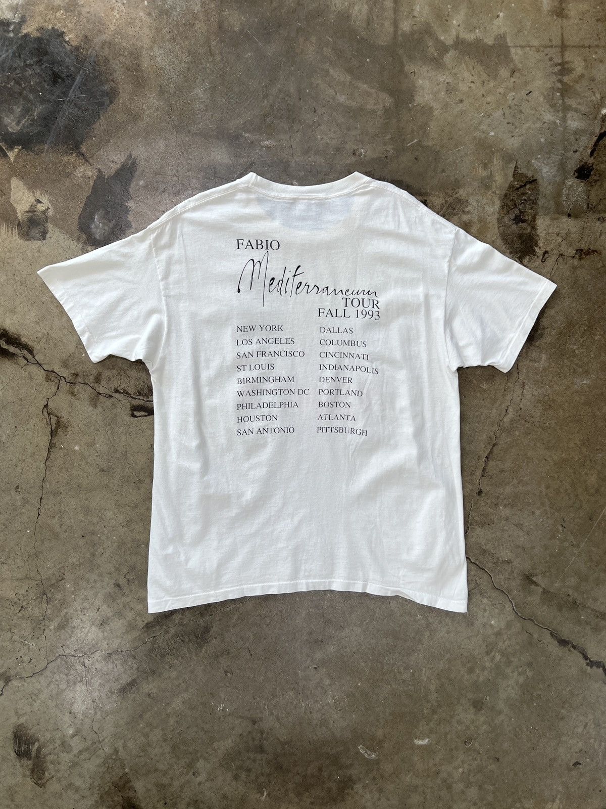 Vintage Vintage Fabio Mediterraneum Fragrance 90s Tee XL Size US XL / EU 56 / 4 - 5 Thumbnail