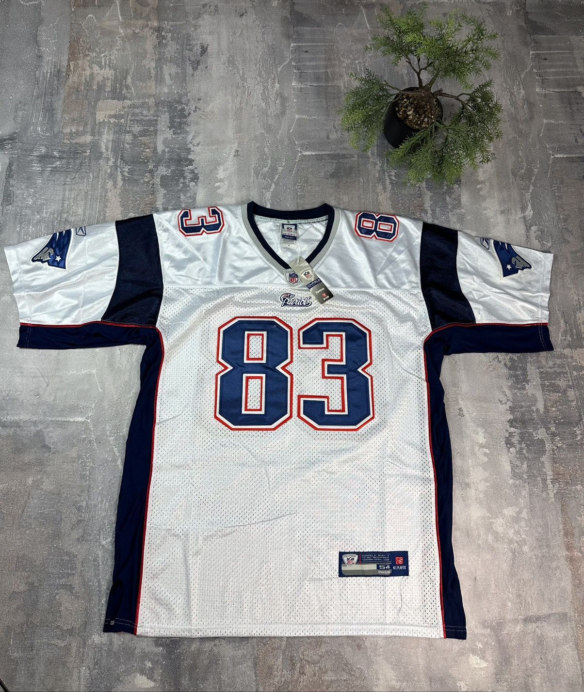 Vintage Reebok New England Patriots Wes Welker Jersey, M