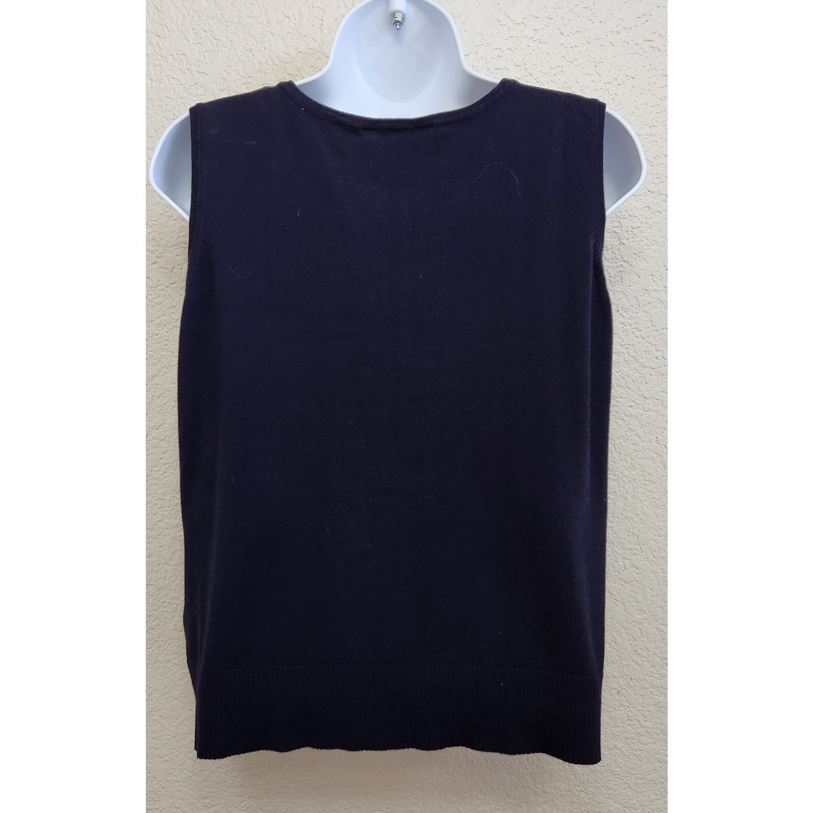 Other Peter Nygard Blue Round Neck Sleeveless Sweater Top Large Size L / US 10 / IT 46 - 3 Thumbnail