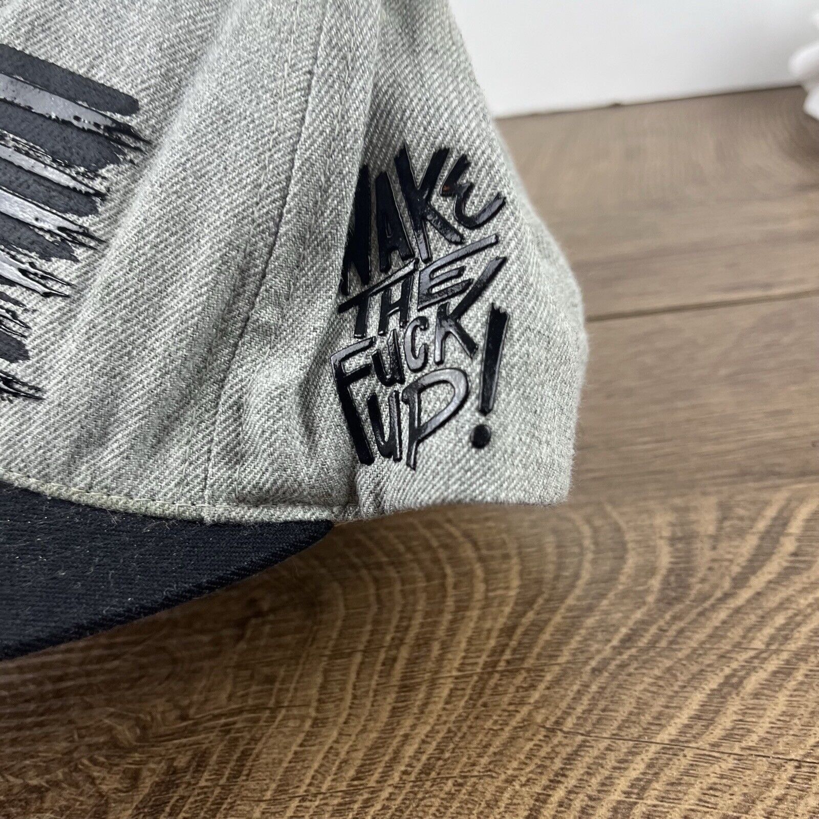 Other Wake the F Up Hat American Flag Snapback Hat Gray Adjustable Size ONE SIZE - 9 Thumbnail