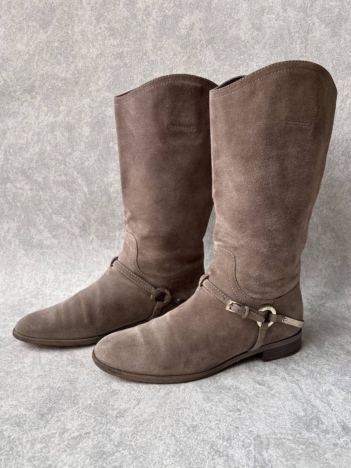 Christian Dior Monsieur Christian Dior Suede Knee High Riding Boots Size US 9 / IT 39 - 7 Thumbnail