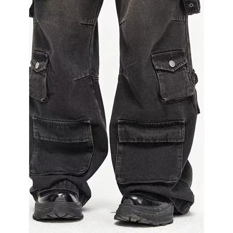 Japanese Brand × Jean Multiple Pockets Baggy Cargo Jeans Size US 32 / EU 48 - 5 Thumbnail