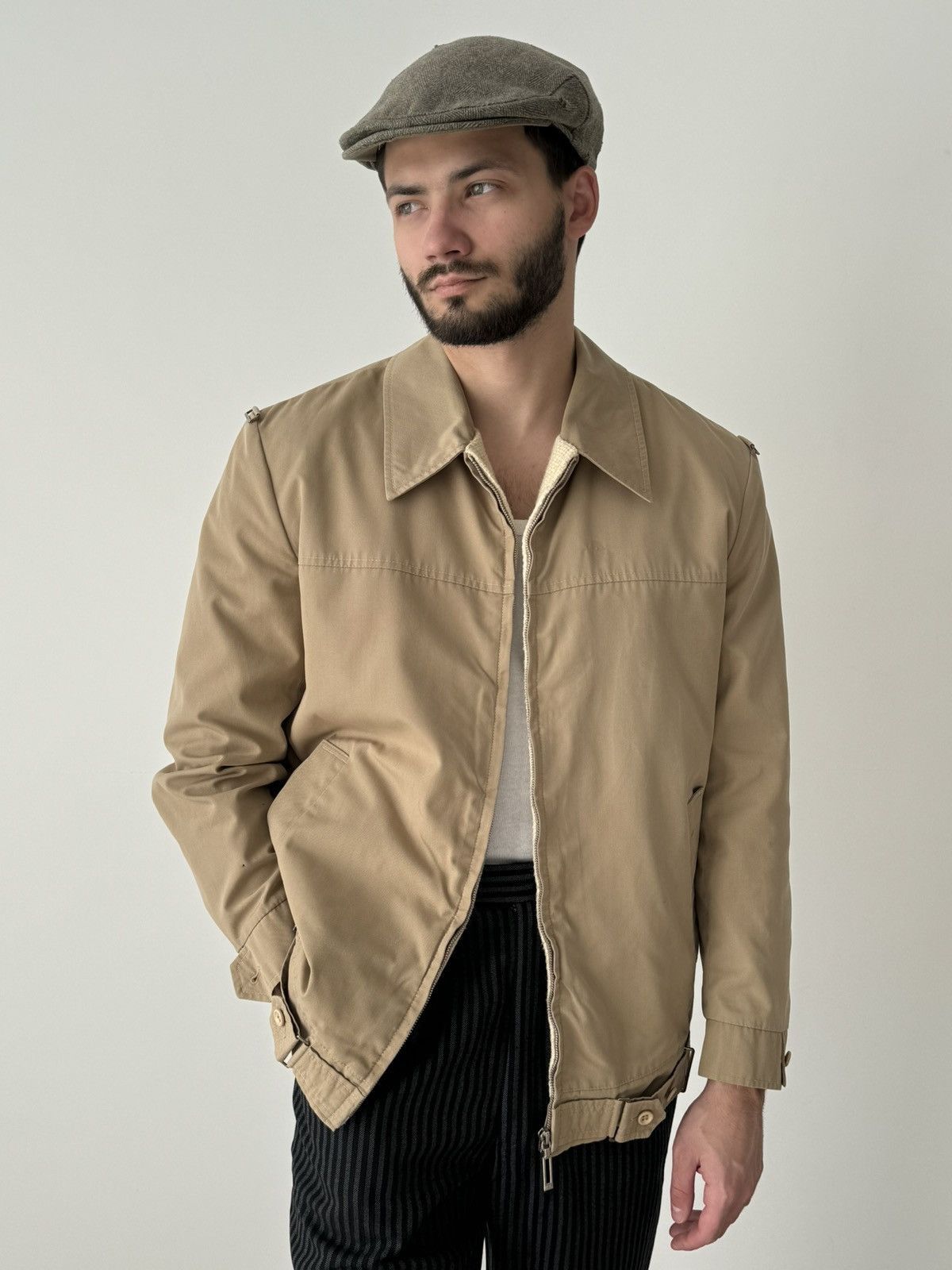 McGregor × Vintage 1960s Vintage McGregor Tan Drizzler Jacket Size US M / EU 48-50 / 2 - 2 Thumbnail