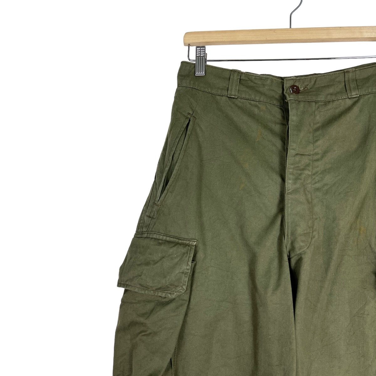 Vintage 🔥 VINTAGE MILITARY CARGO HBT PANTS Size US 30 / EU 46 - 8 Thumbnail