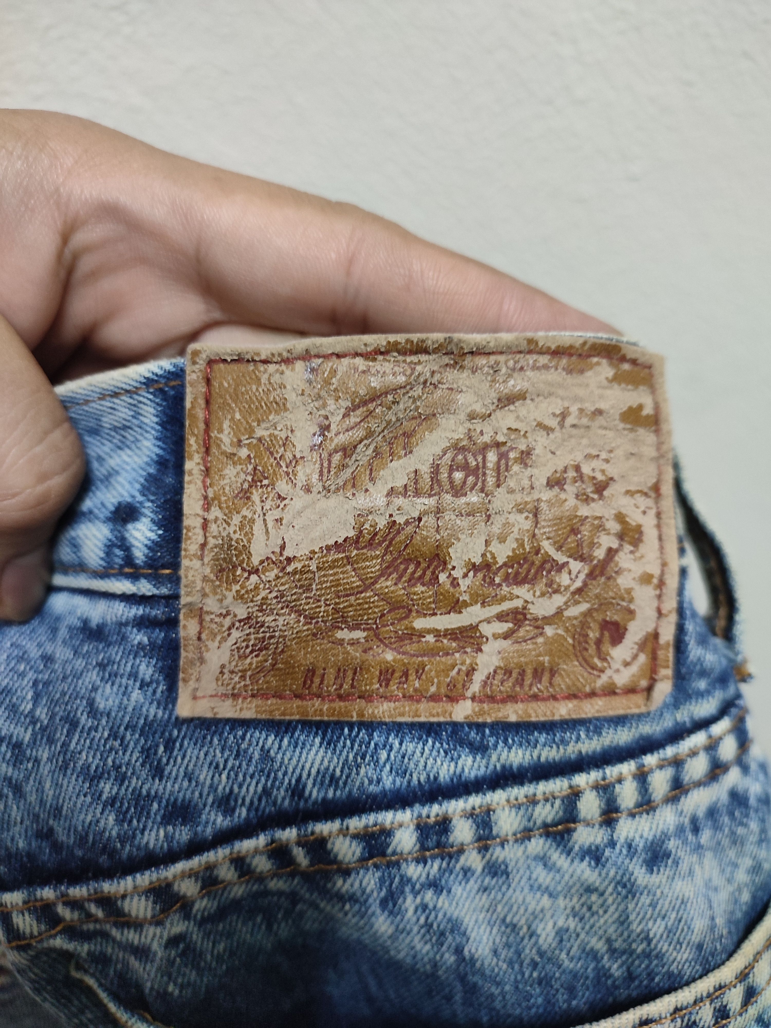 Japanese Brand Vintage Design Blue Way Acid Wash Denim Size US 31 - 15 Thumbnail